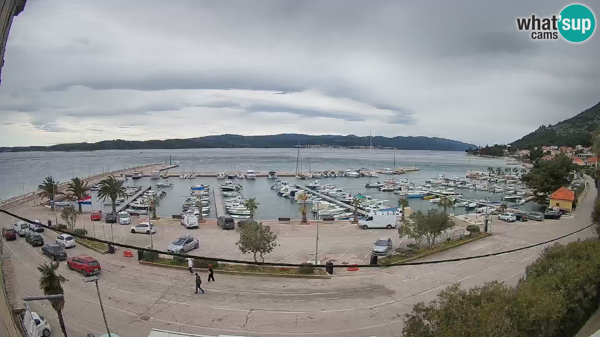 Web kamera Orebić Riva – Trajekt za Korčulu uživo