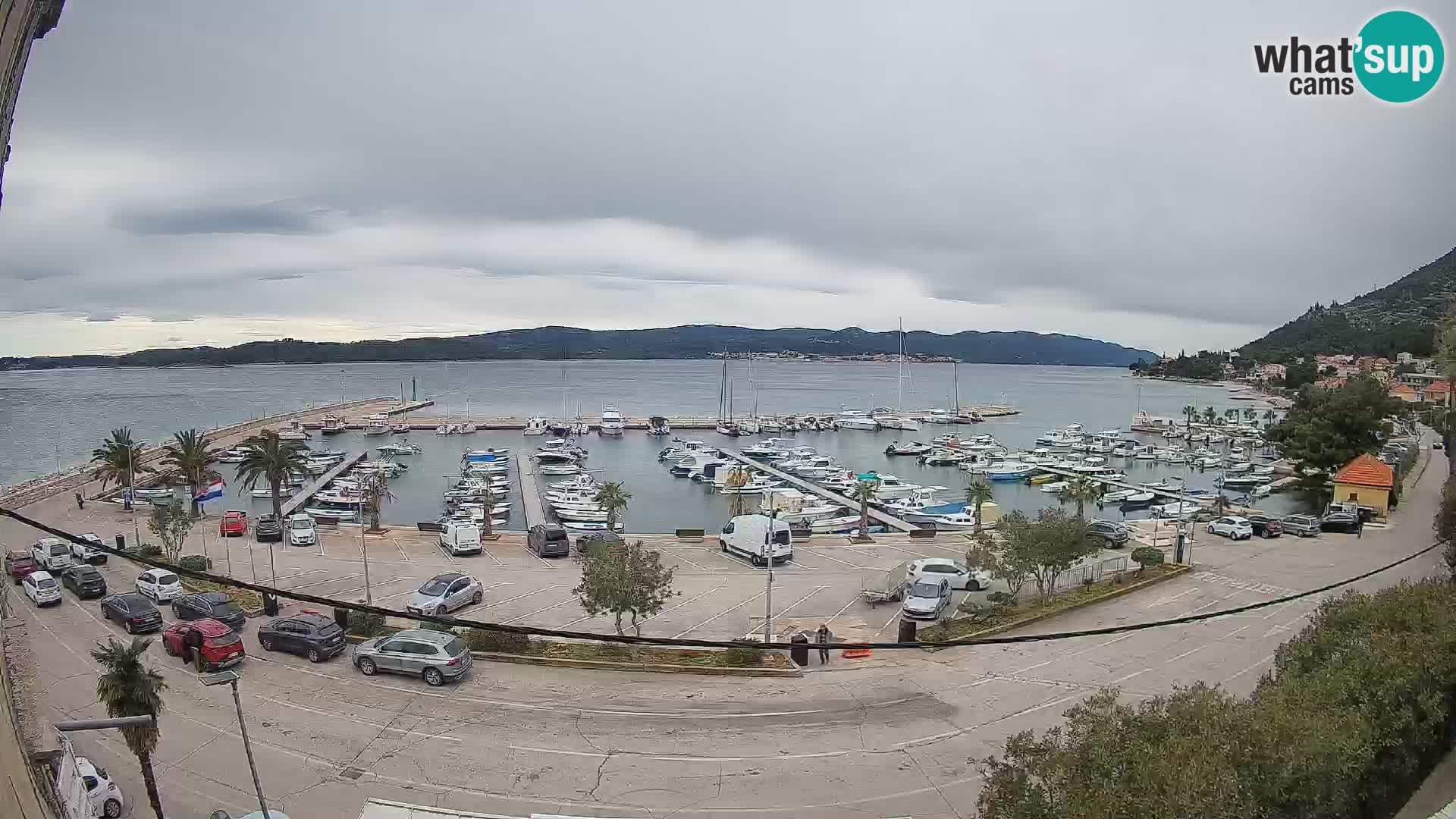 Webcam Orebić Riva – Ferry to Korčula Live
