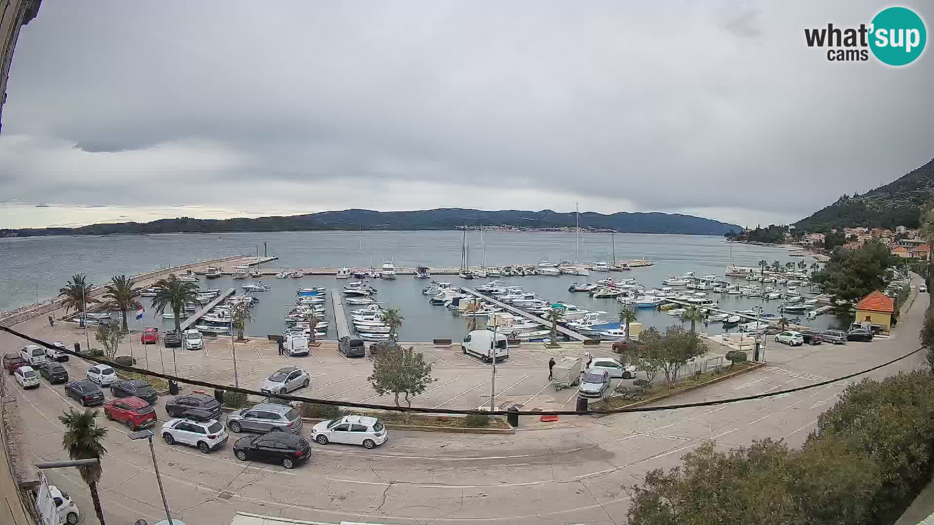 Web kamera Orebić Riva – Trajekt za Korčulu uživo