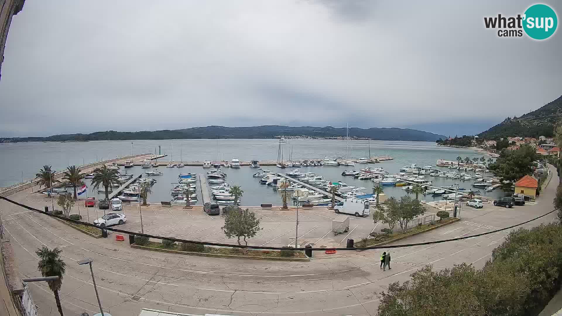 Webcam Orebić Riva – Ferry to Korčula Live