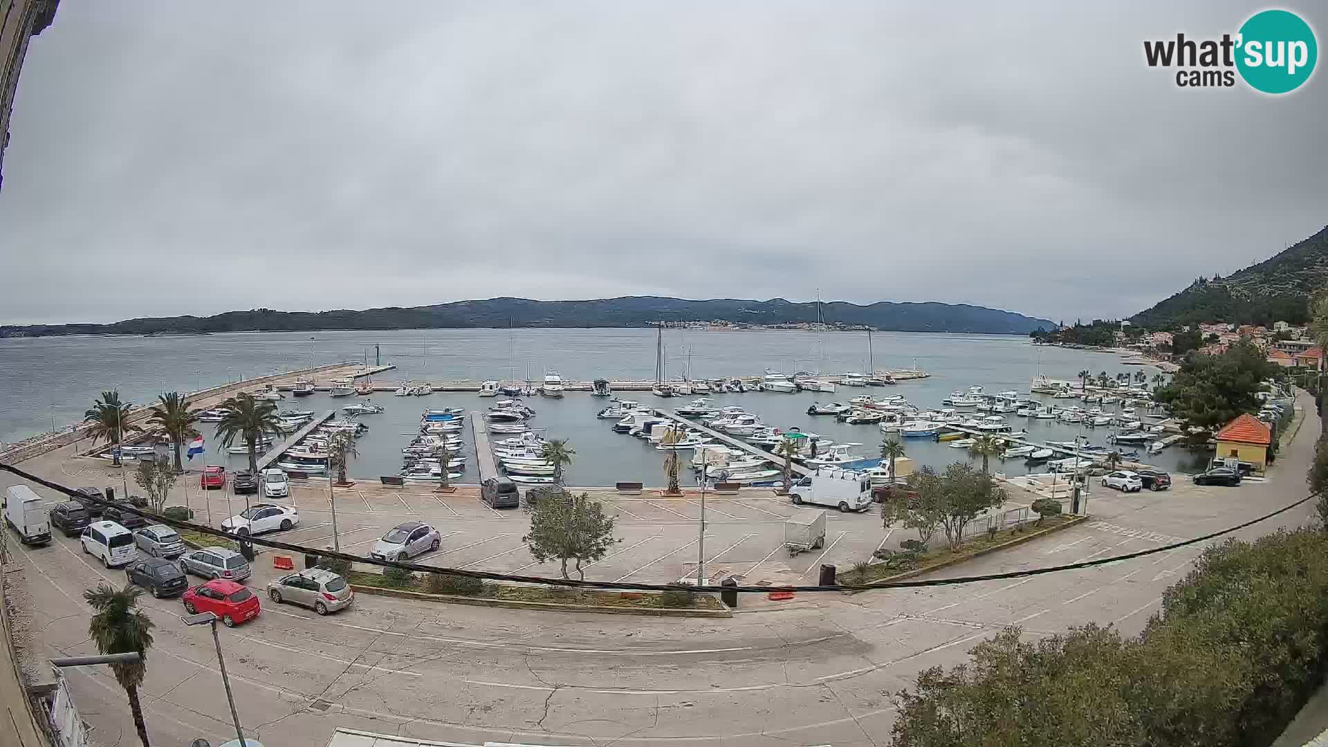 Webcam Orebić Riva – Ferry vers Korčula en direct