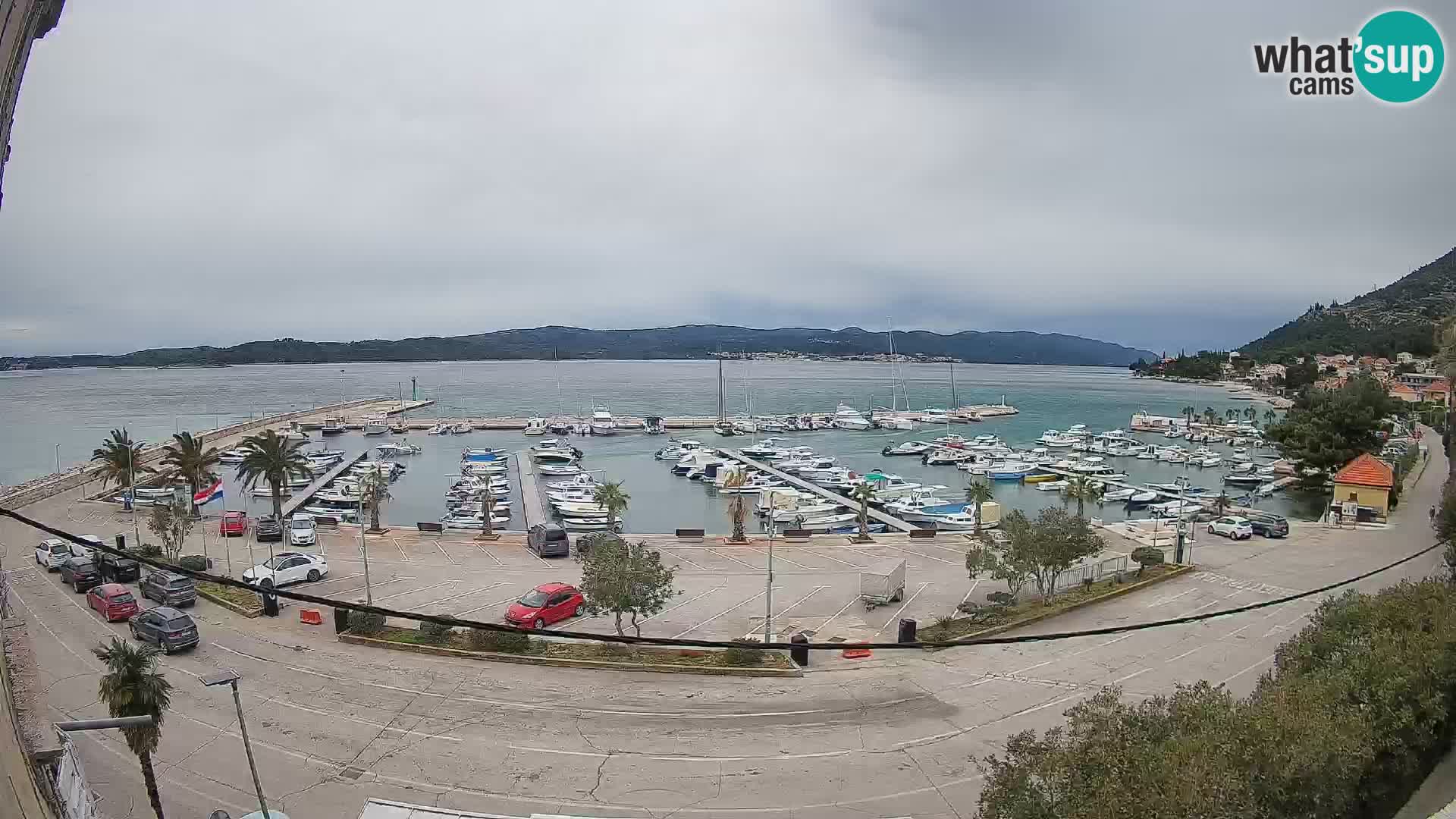 Webcam Orebić Riva – Ferry to Korčula Live