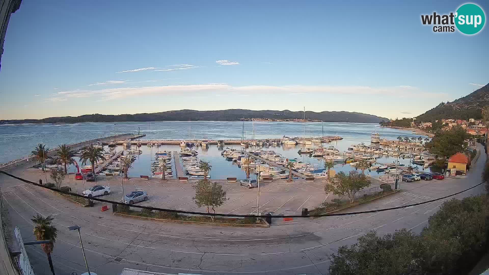 Webcam Orebić Riva – Ferry vers Korčula en direct