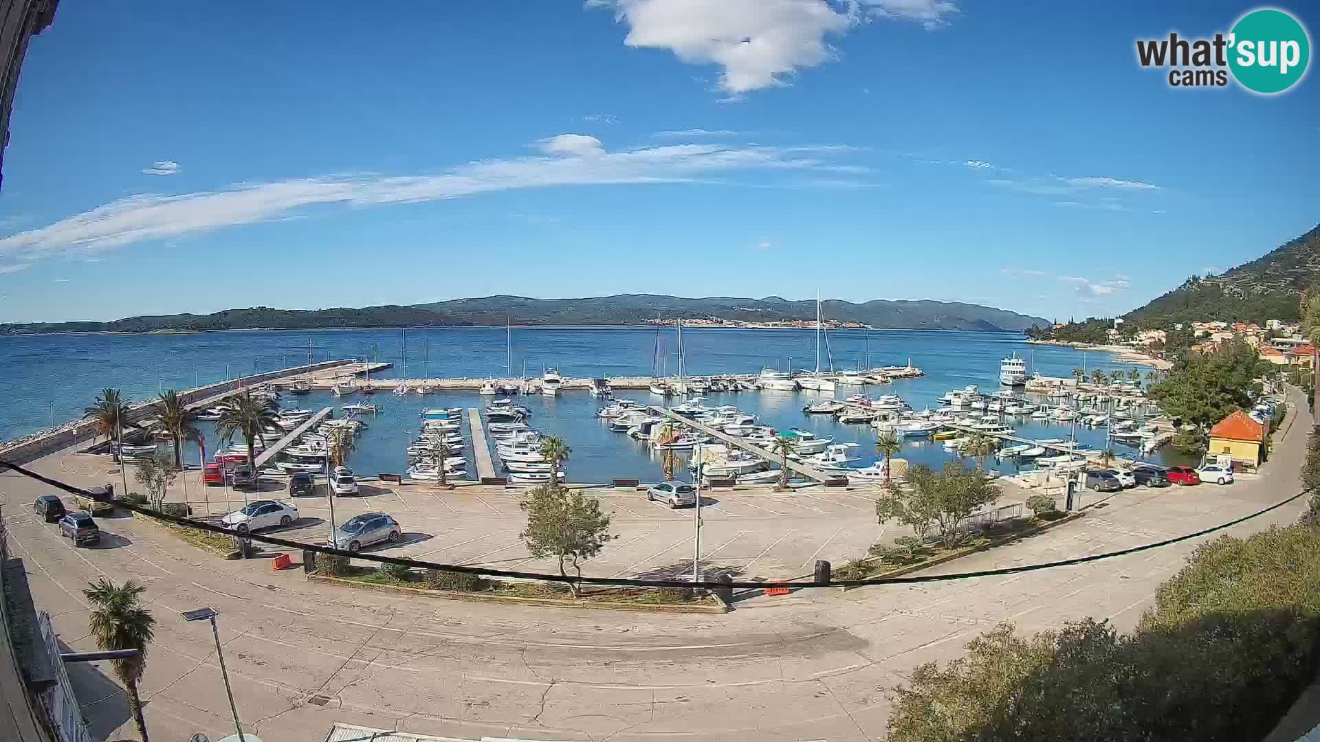 Webcam Orebić Riva – Ferry vers Korčula en direct