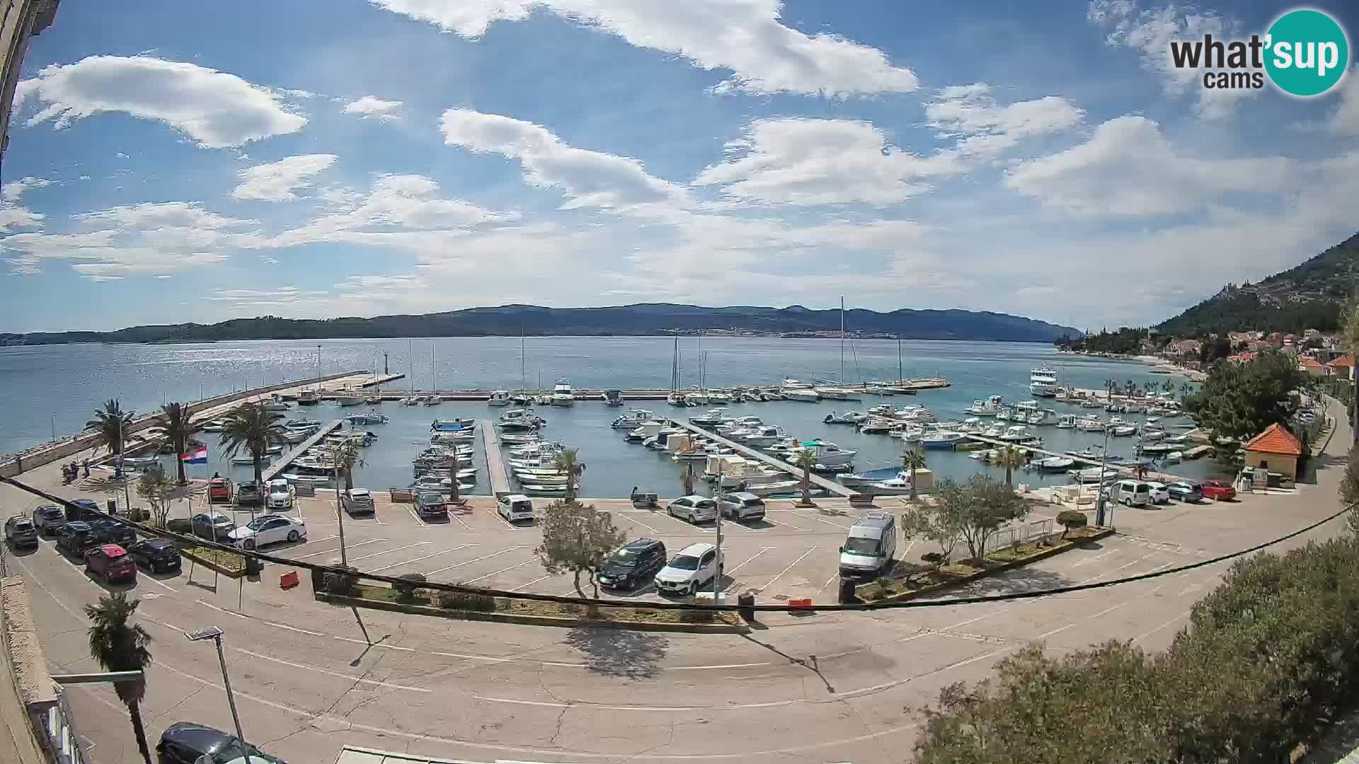Webcam Orebić Riva – Ferry vers Korčula en direct