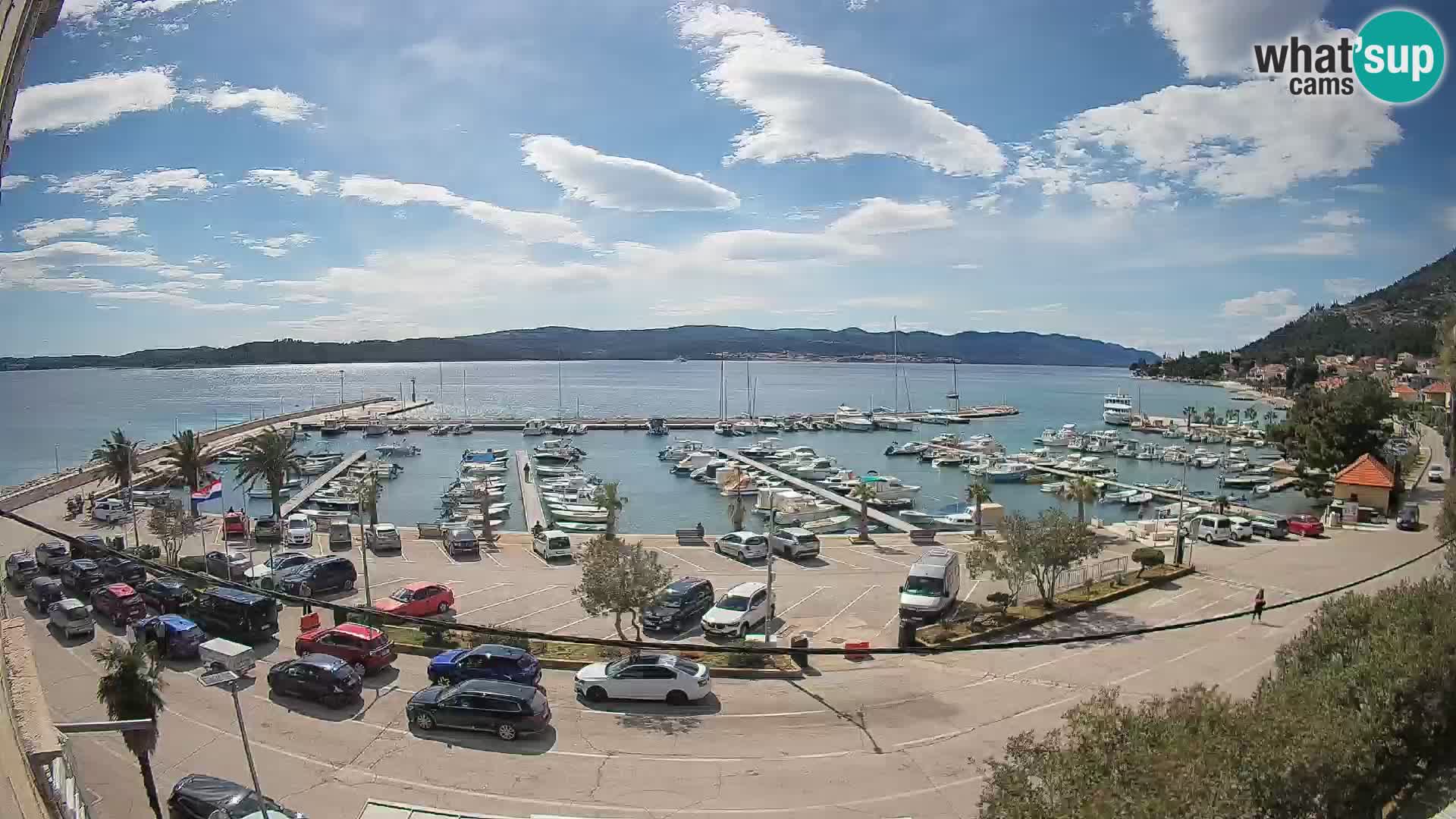 Web kamera Orebić Riva – Trajekt za Korčulu uživo