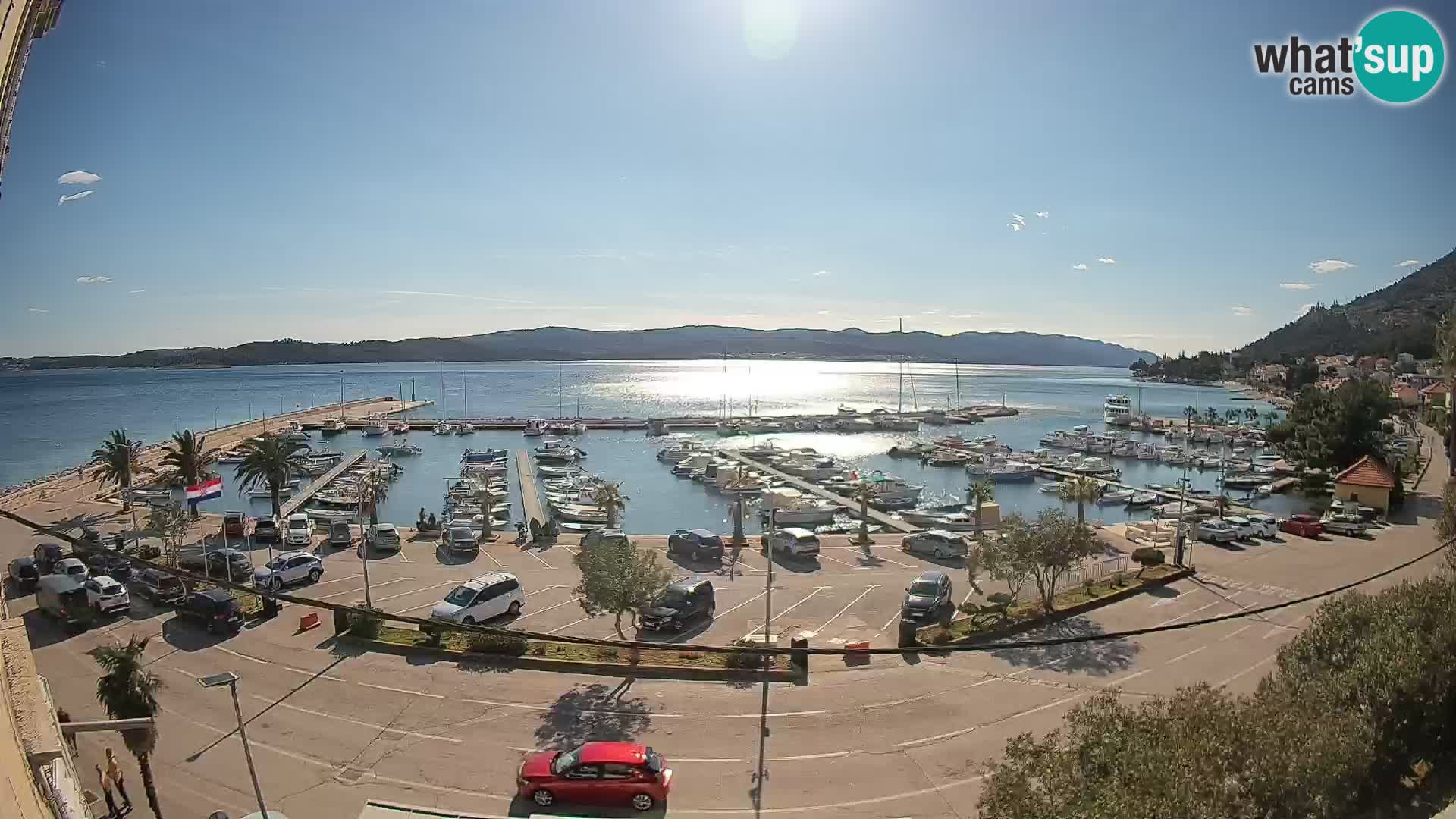 Webcam Orebić Riva – Ferry to Korčula Live