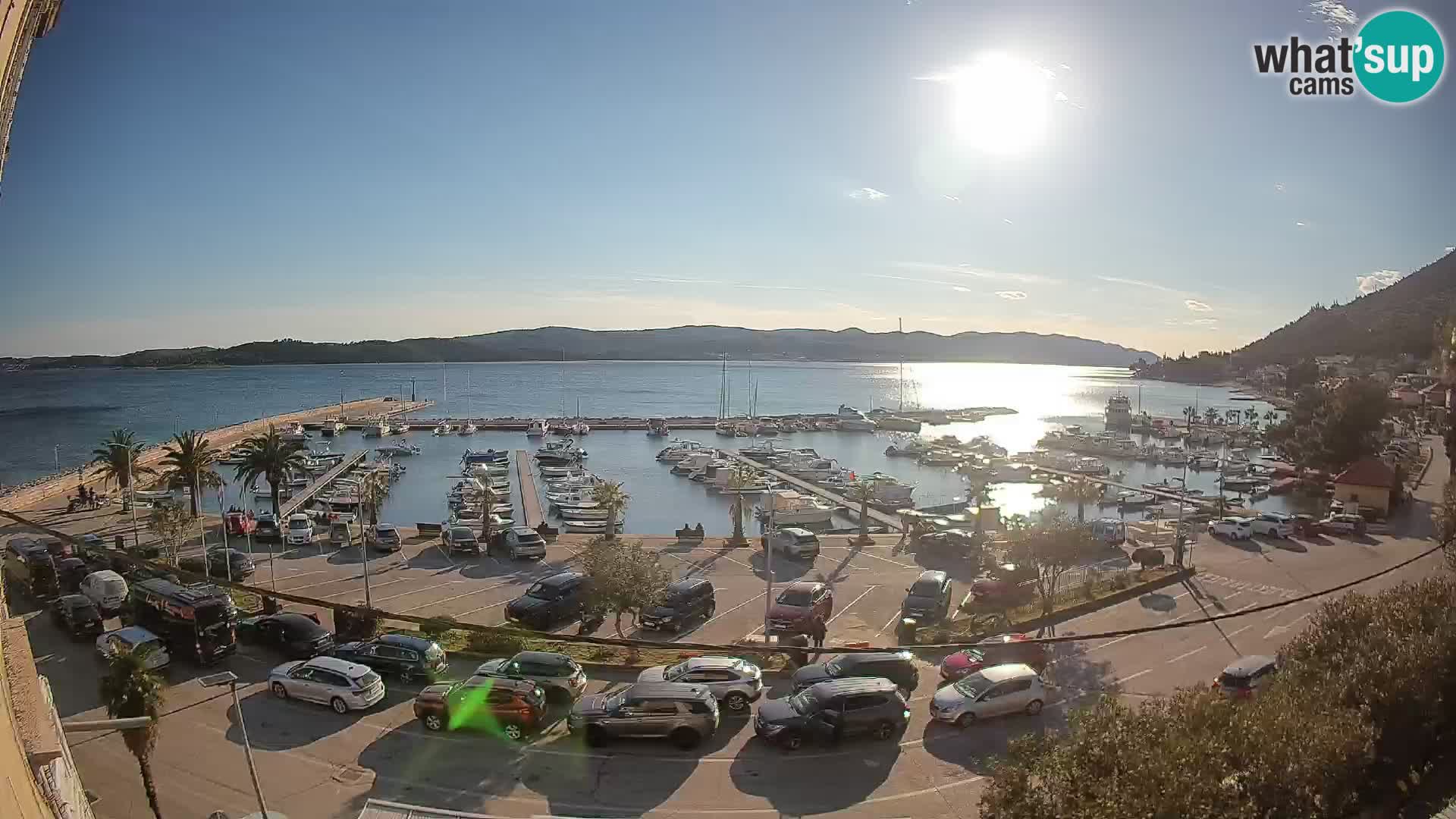 Webcam Orebić Uferpromenade – Fähre nach Korčula Live
