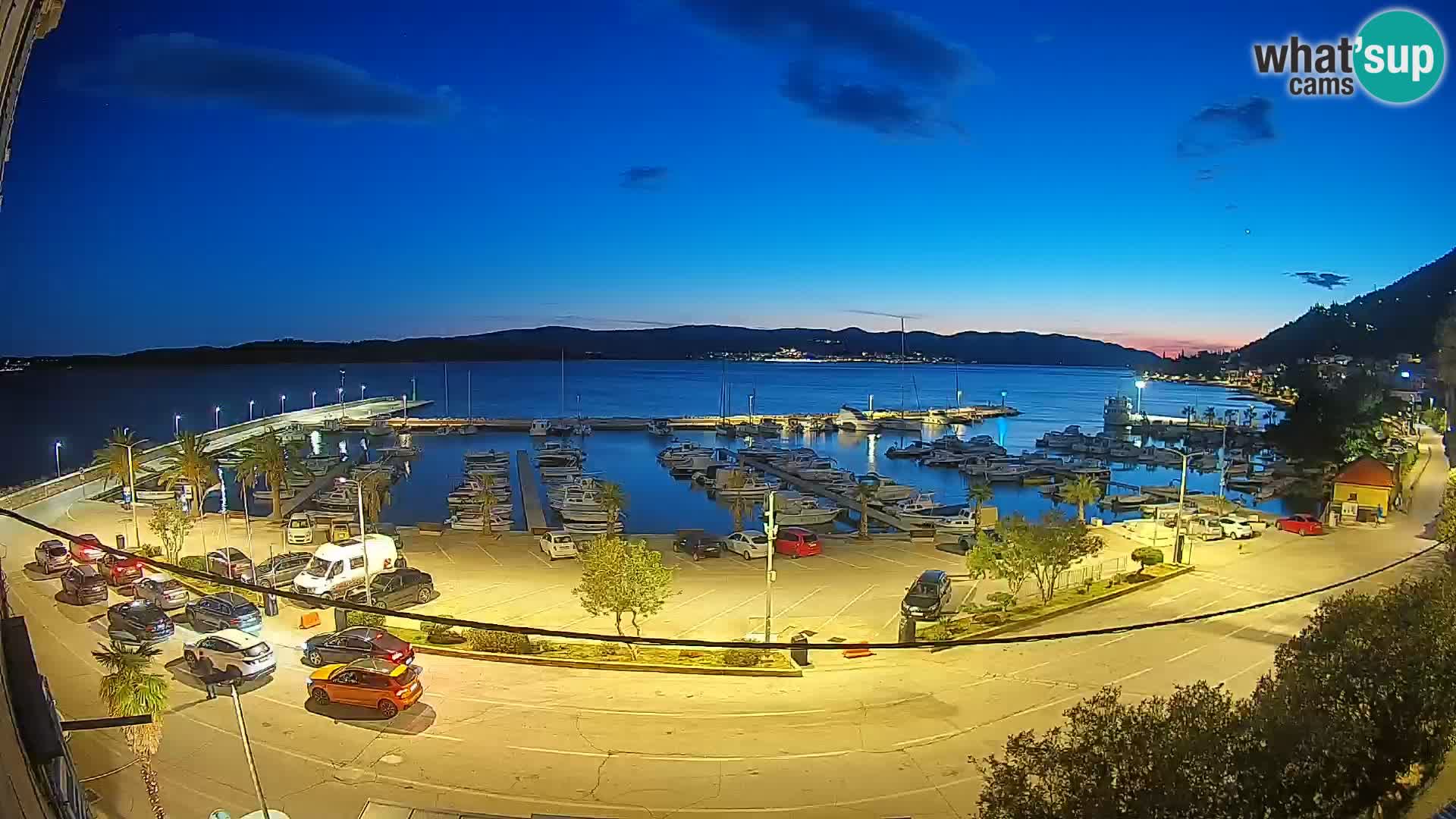 Webcam Orebić Riva – Ferry a Korčula en vivo