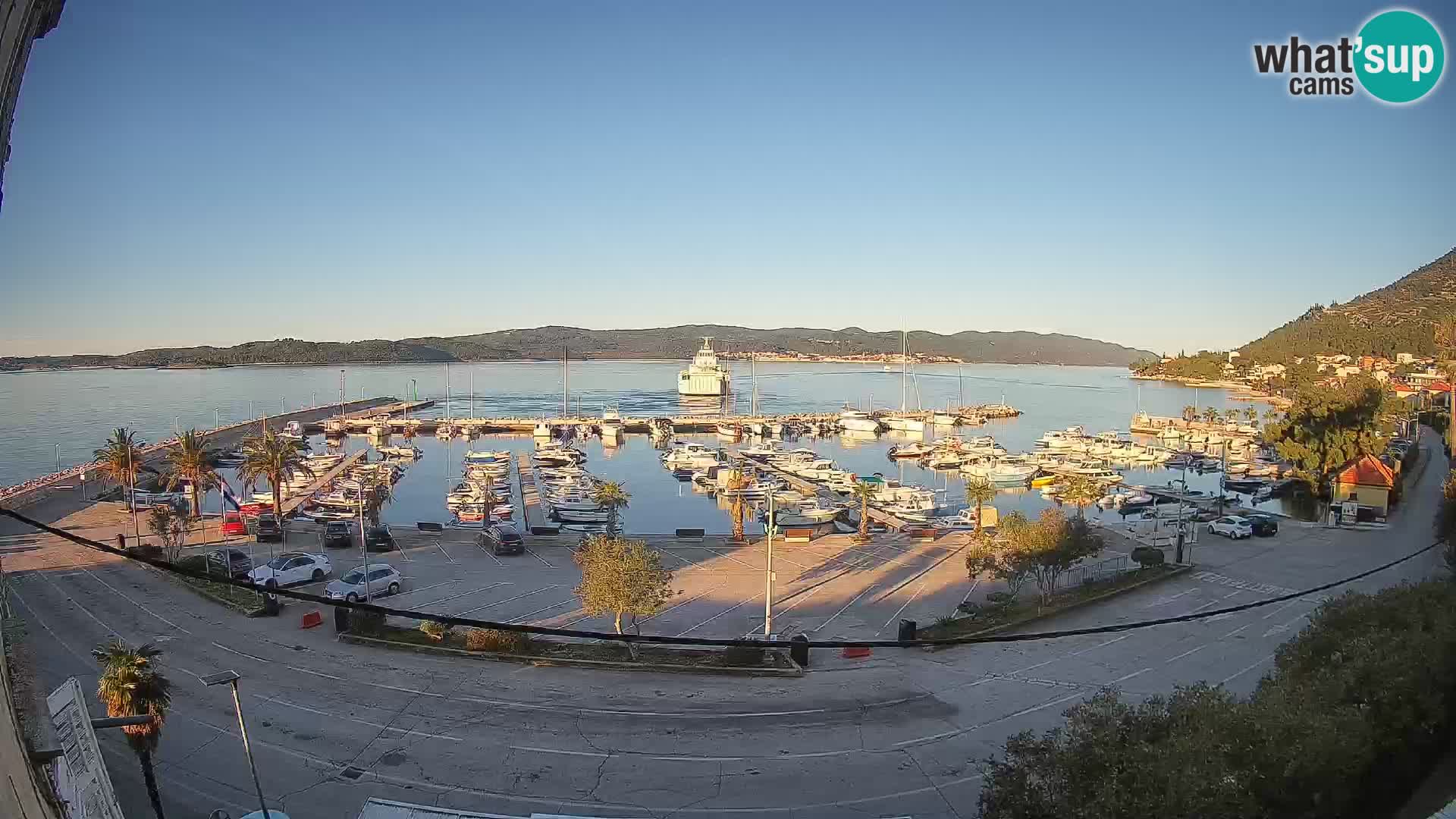Webcam Orebić Riva – Ferry vers Korčula en direct