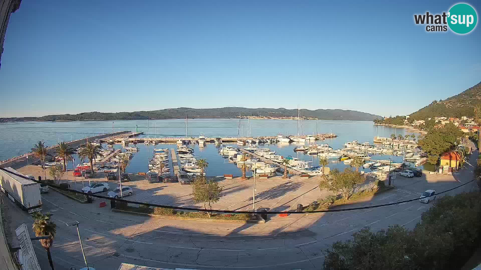 Webcam Orebić Riva – Ferry to Korčula Live