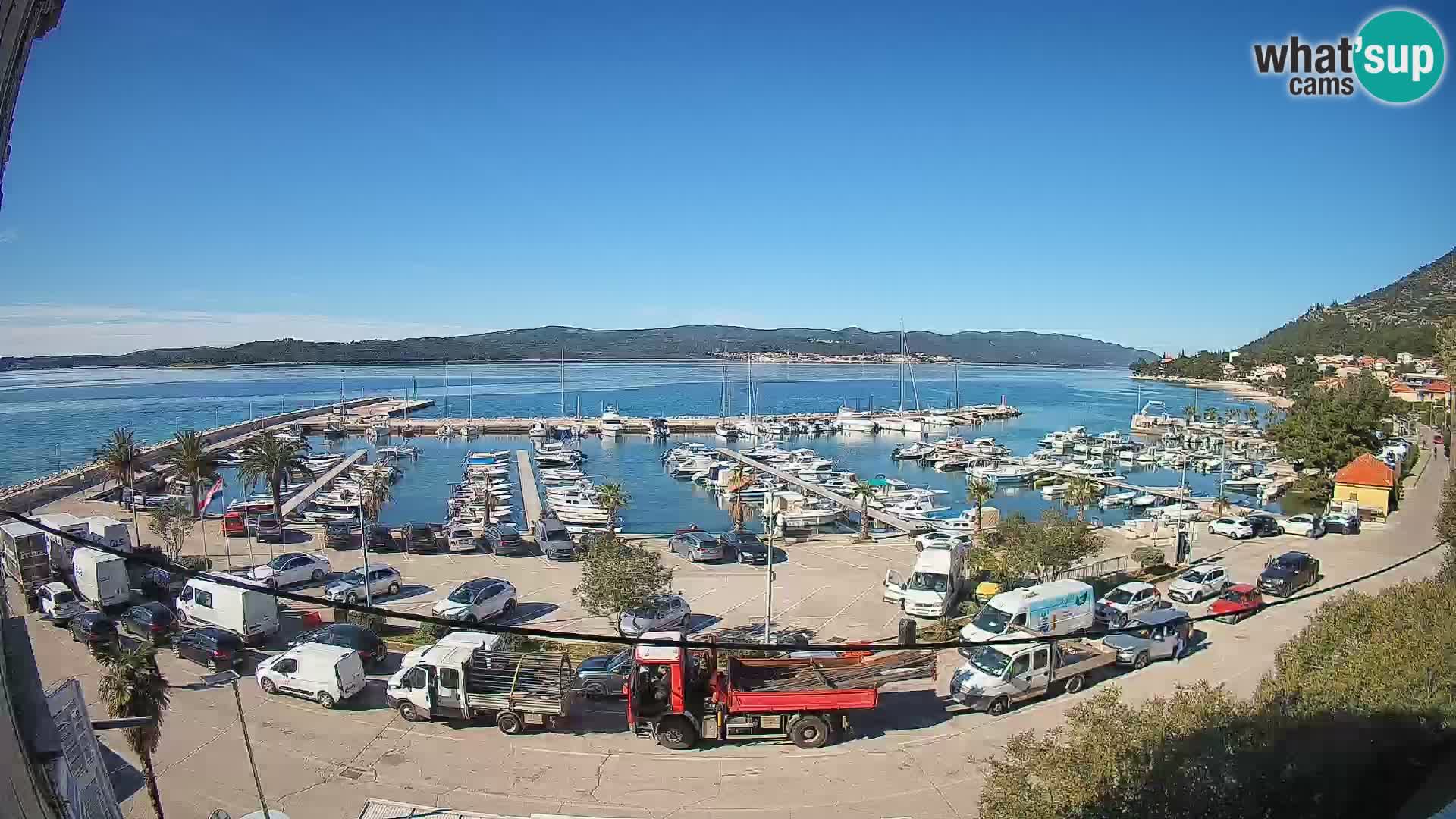 Web kamera Orebić Riva – Trajekt za Korčulu uživo