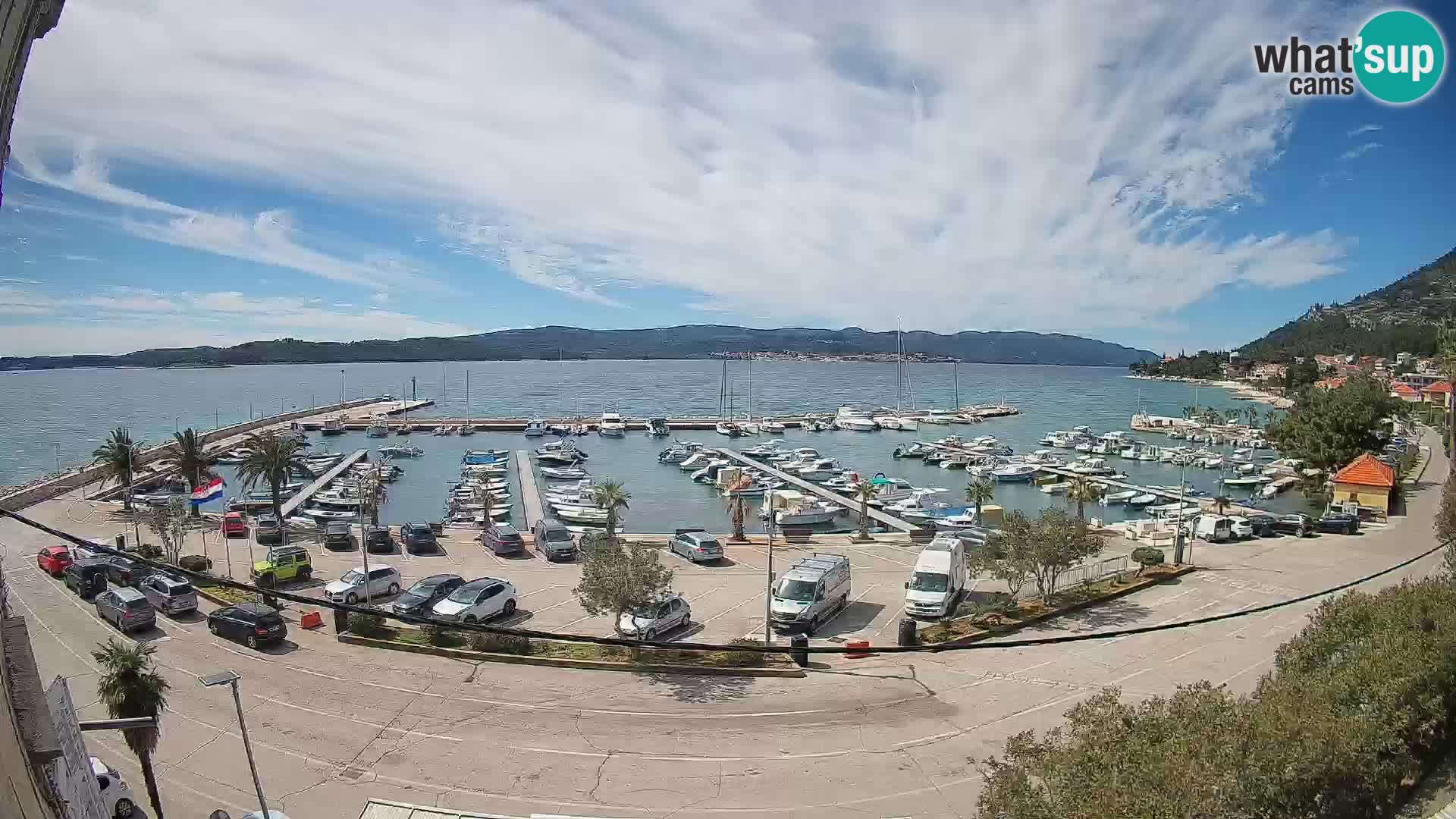 Webcam Orebić Riva – Ferry to Korčula Live