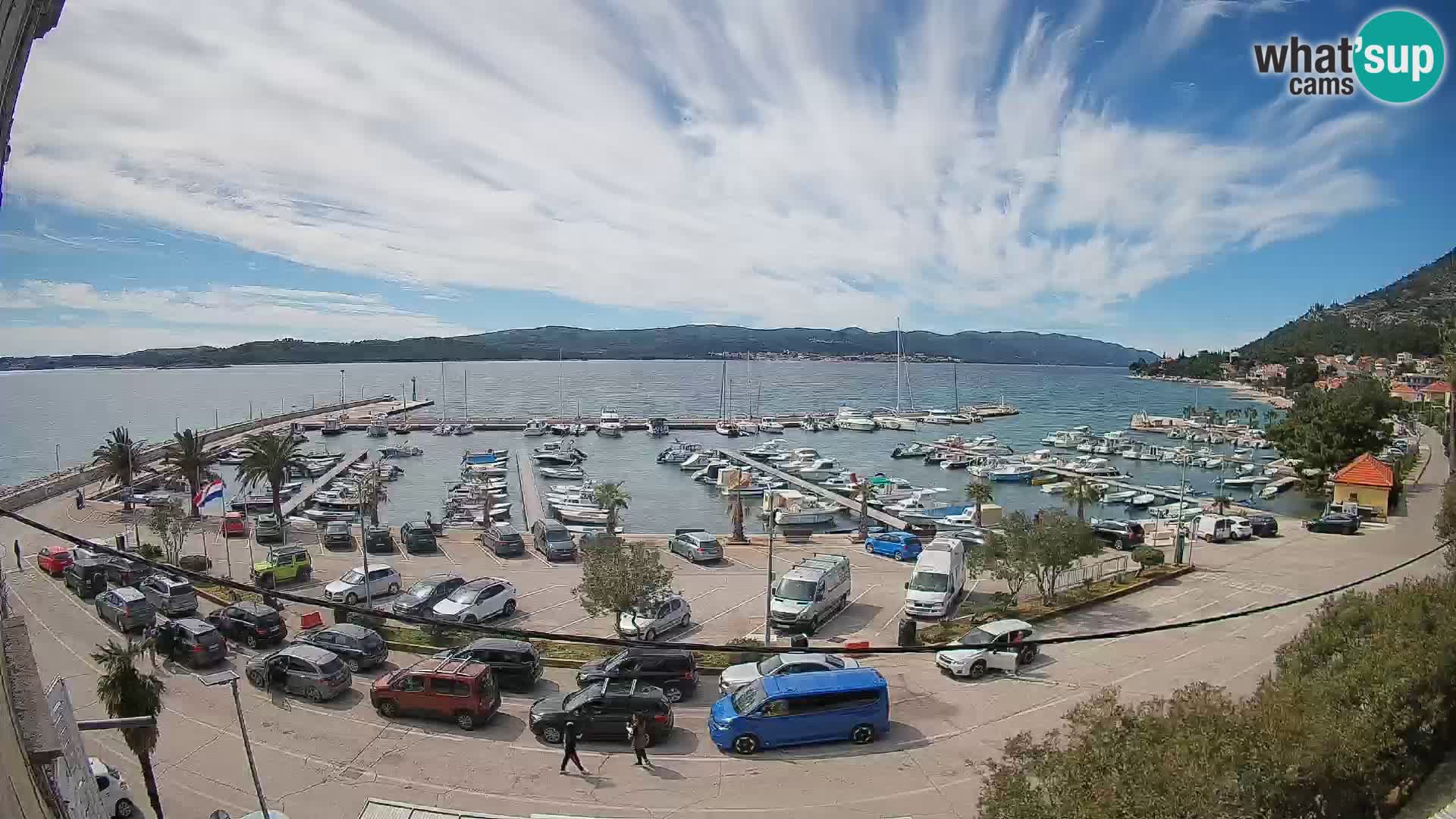 Webcam Orebić Riva – Ferry vers Korčula en direct