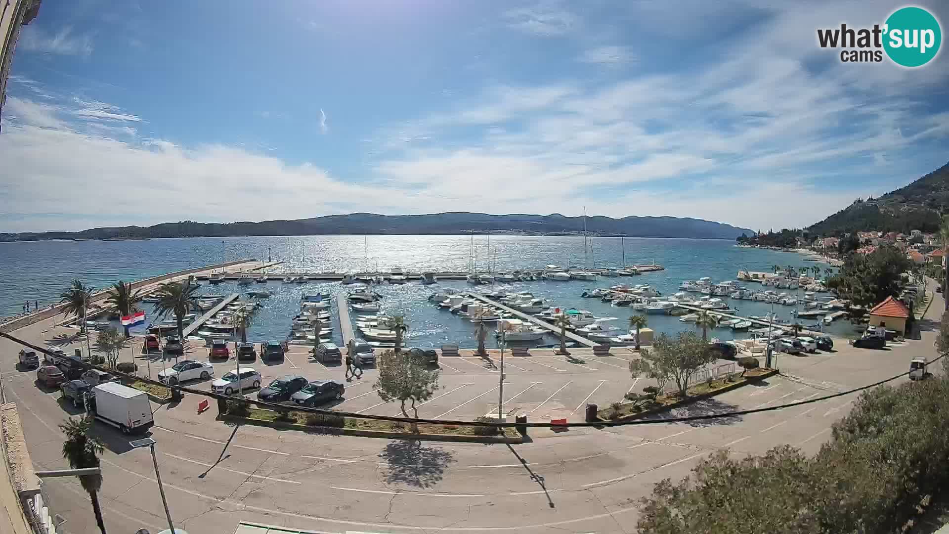 Webcam Orebić Riva – Ferry vers Korčula en direct