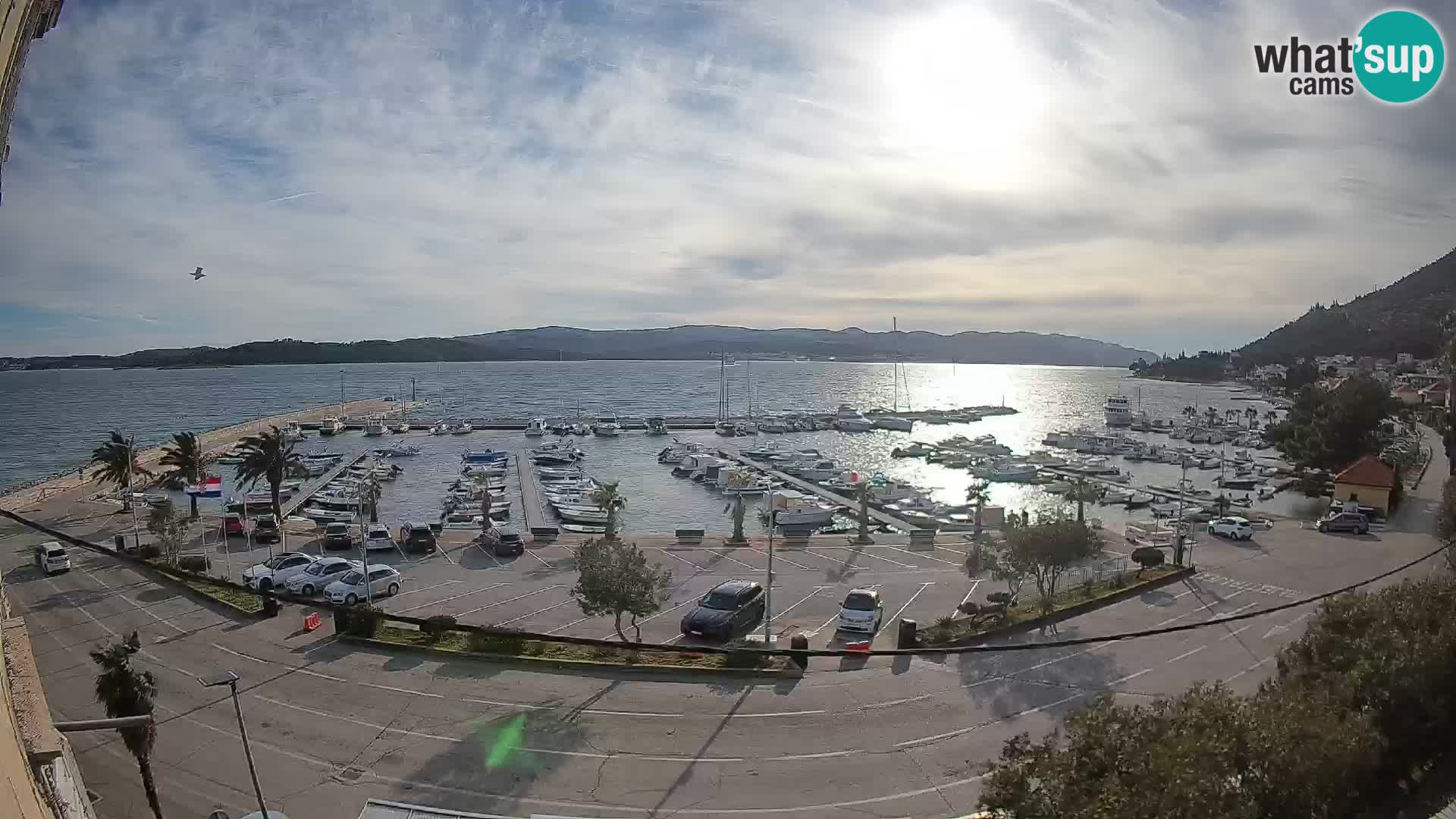 Webcam Orebić Riva – Ferry a Korčula en vivo