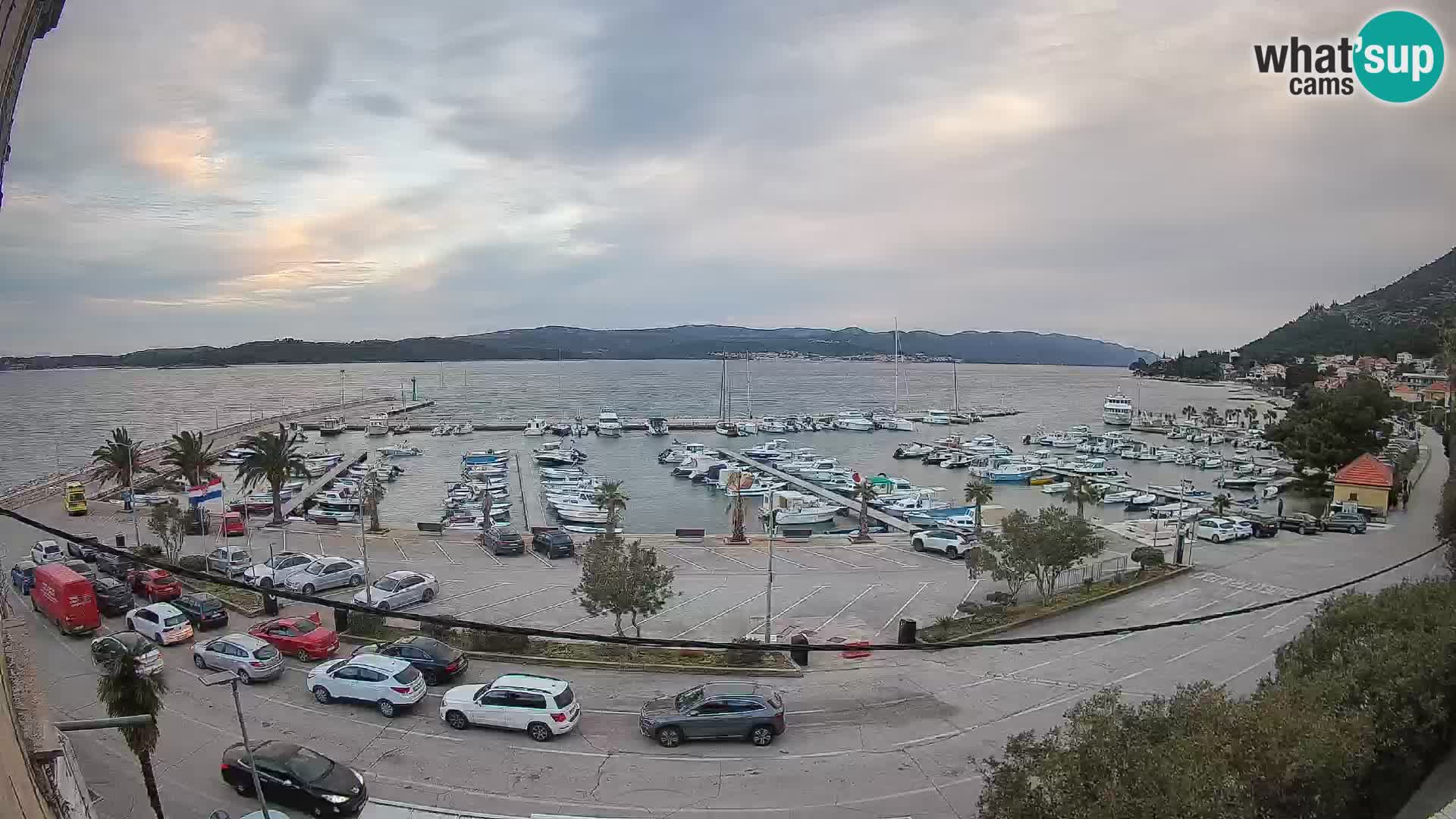 Web kamera Orebić Riva – Trajekt za Korčulu uživo