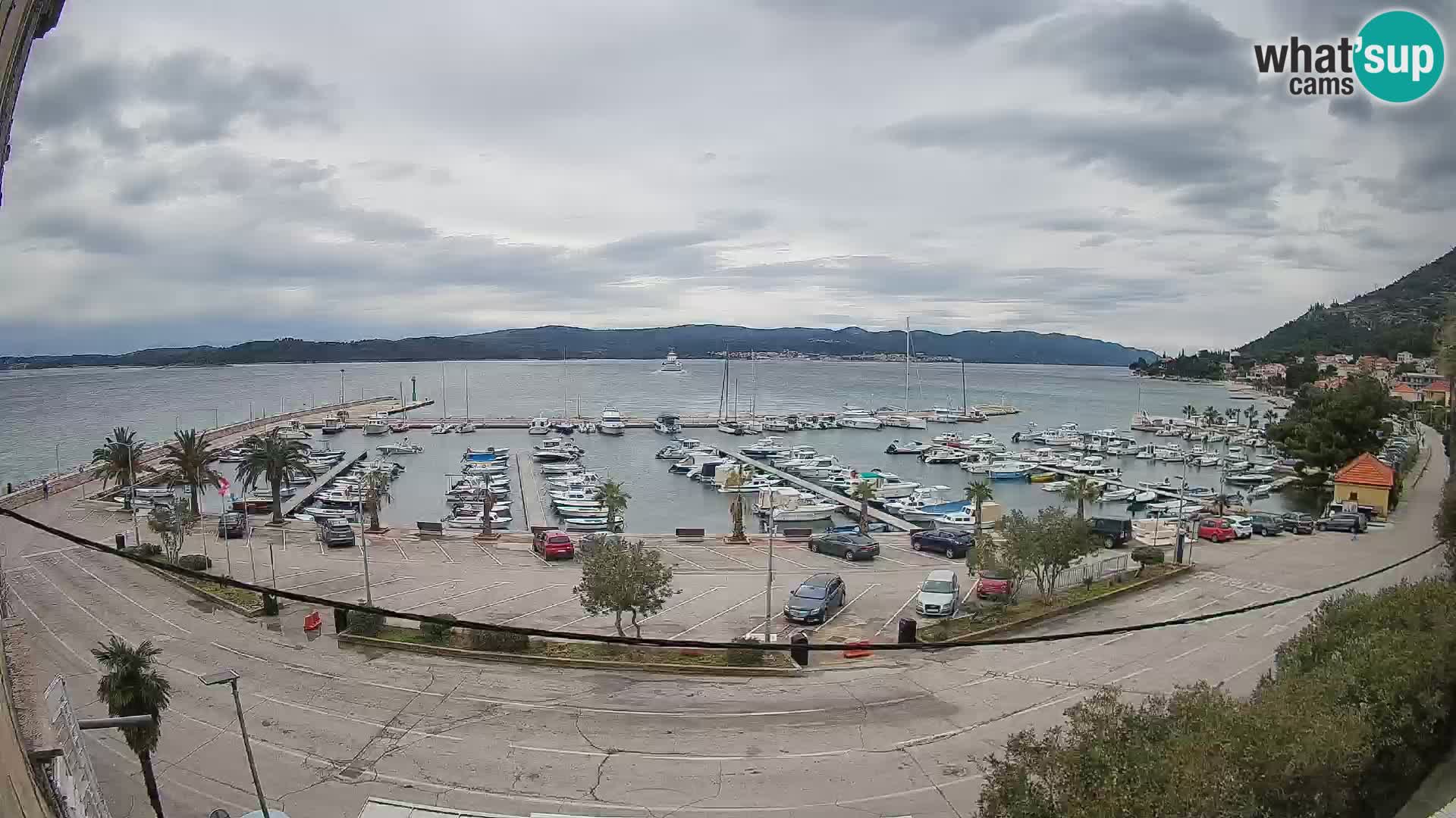 Webcam Orebić Riva – Ferry to Korčula Live