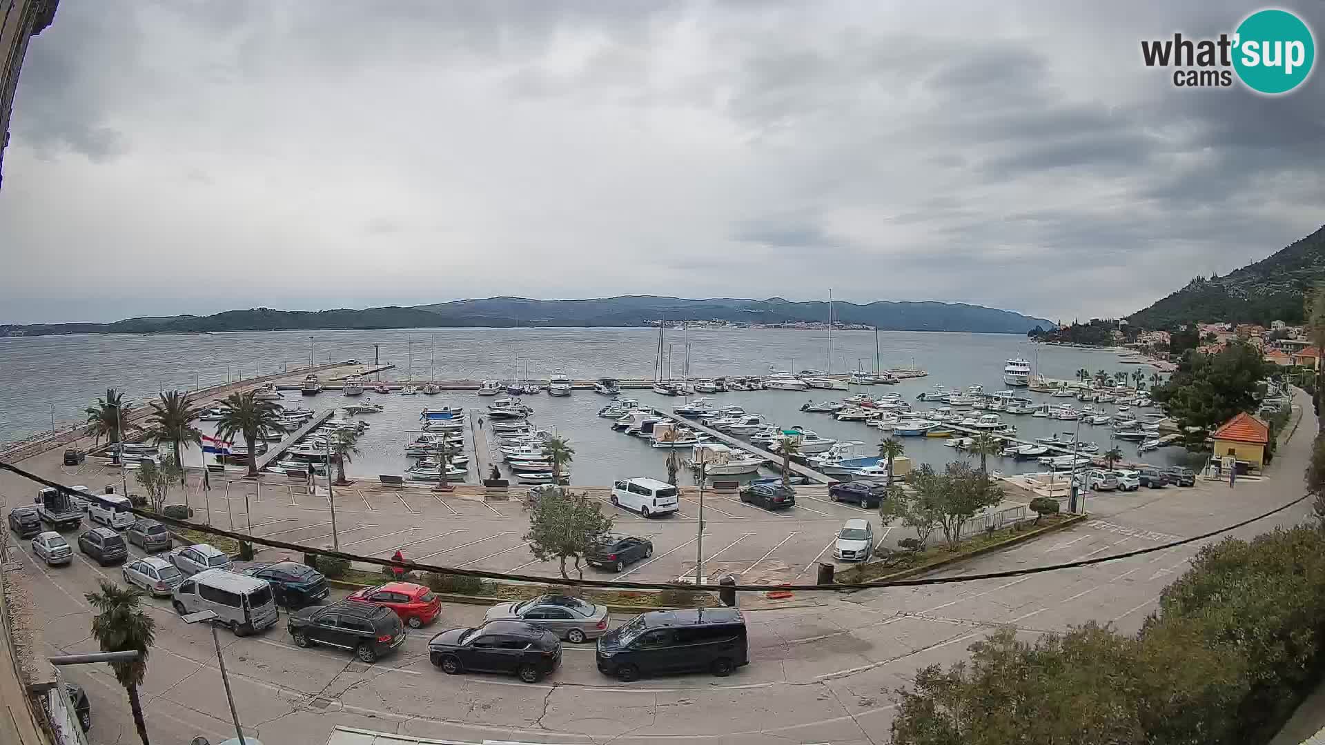 Web kamera Orebić Riva – Trajekt za Korčulu uživo