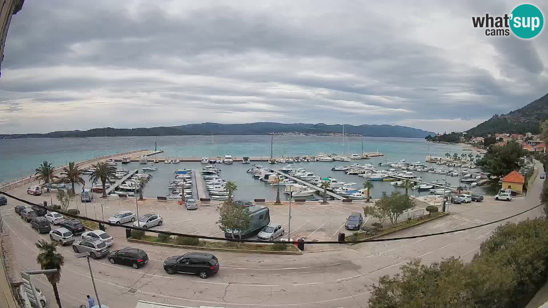 Web kamera Orebić Riva – Trajekt za Korčulu uživo