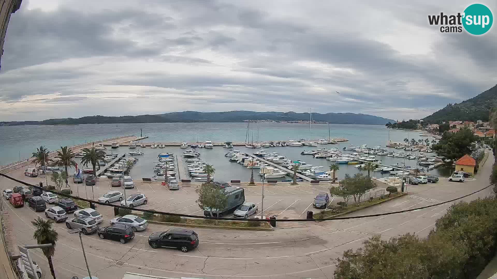 Webcam Orebić Uferpromenade – Fähre nach Korčula Live