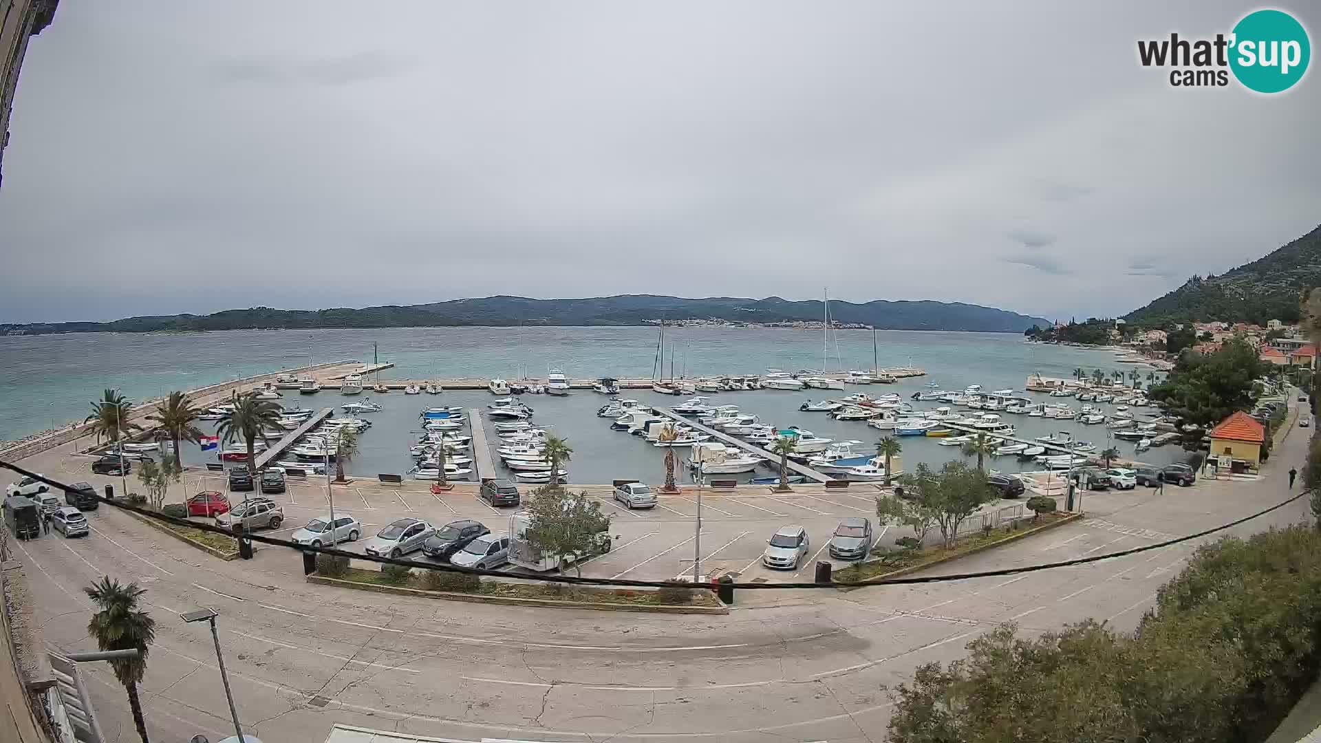 Webcam Orebić Riva – Ferry vers Korčula en direct