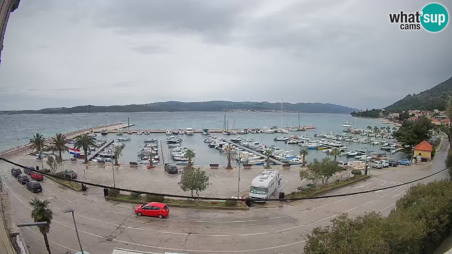 Webcam Orebić Riva – Ferry a Korčula en vivo