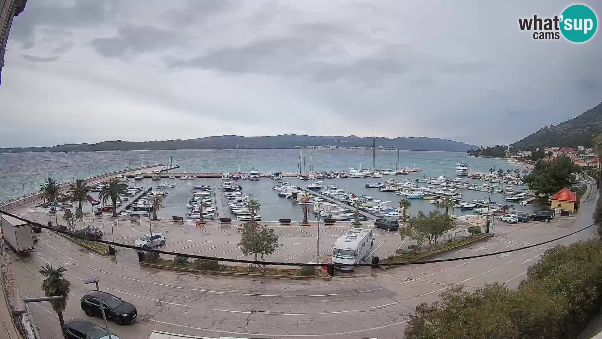 Webcam Orebić Riva – Ferry to Korčula Live
