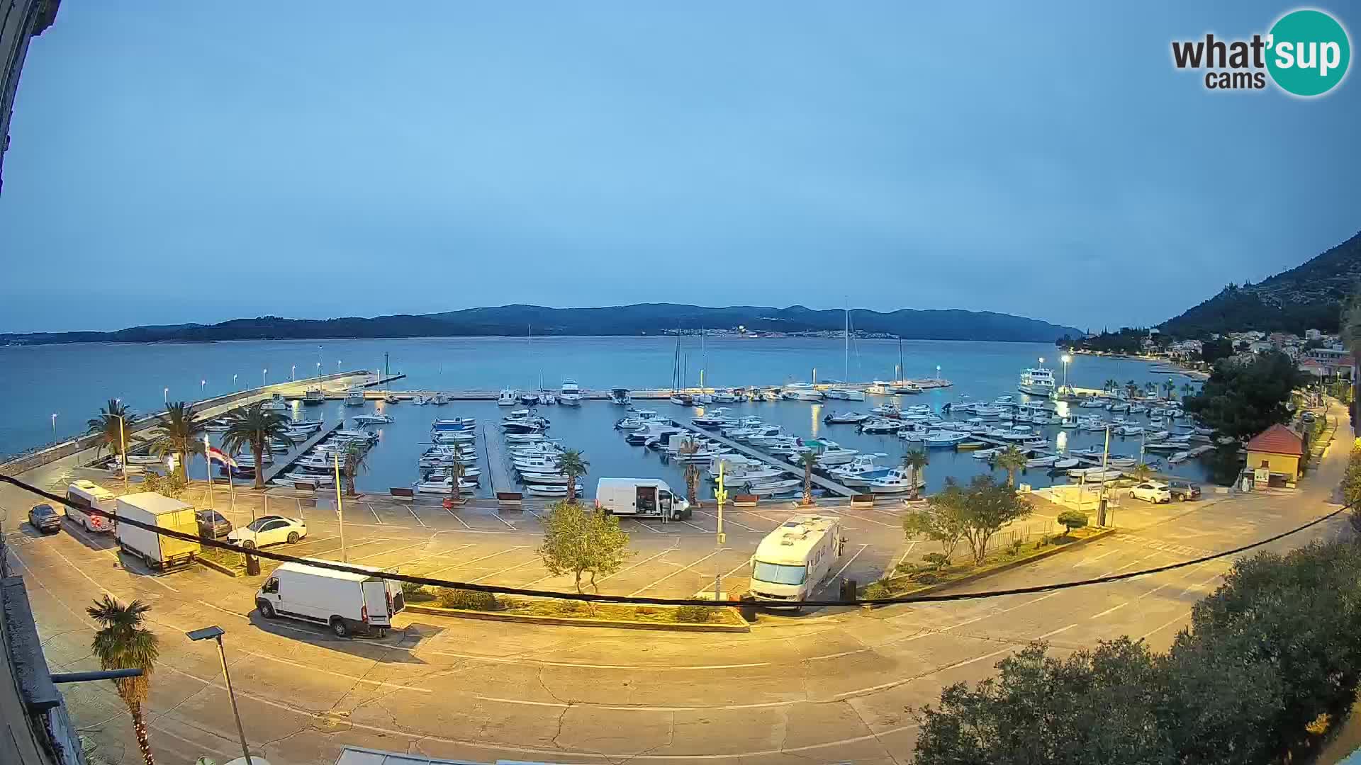 Webcam Orebić Riva – Ferry to Korčula Live