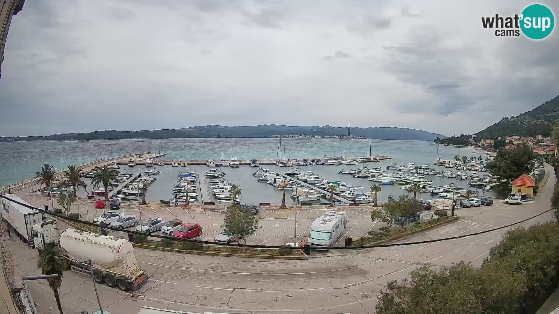 Webcam Orebić Riva – Ferry vers Korčula en direct