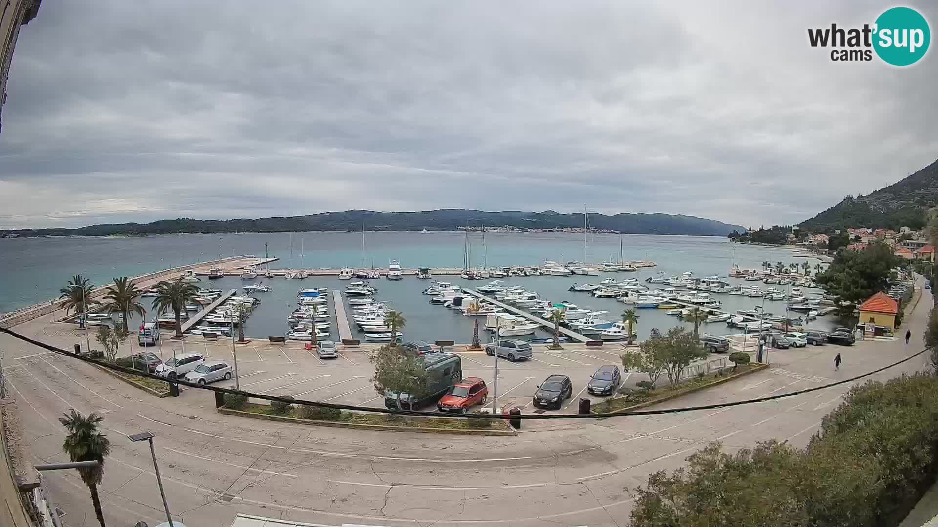 Webcam Orebić Riva – Ferry to Korčula Live