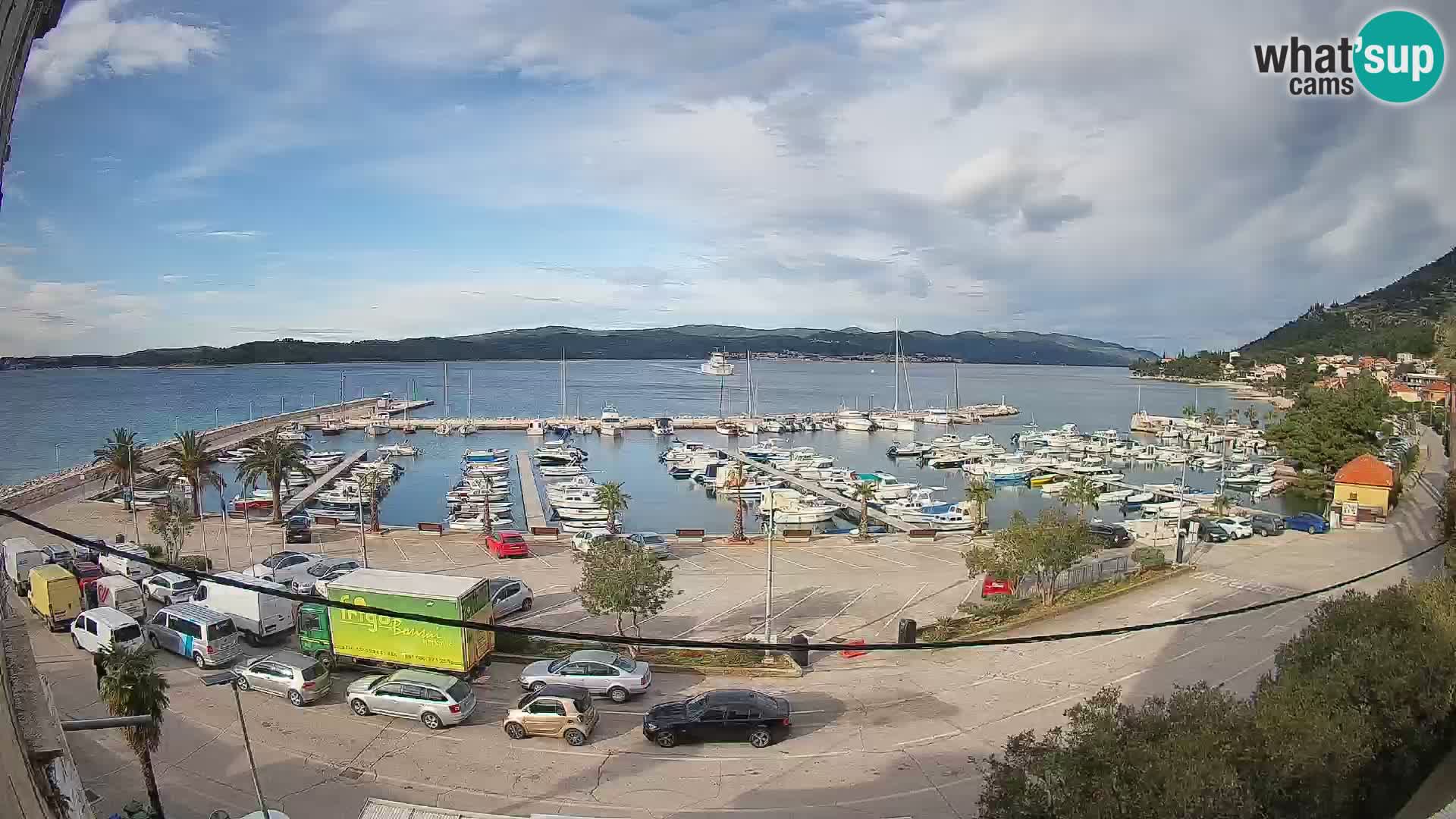 Webcam Orebić Riva – Ferry to Korčula Live