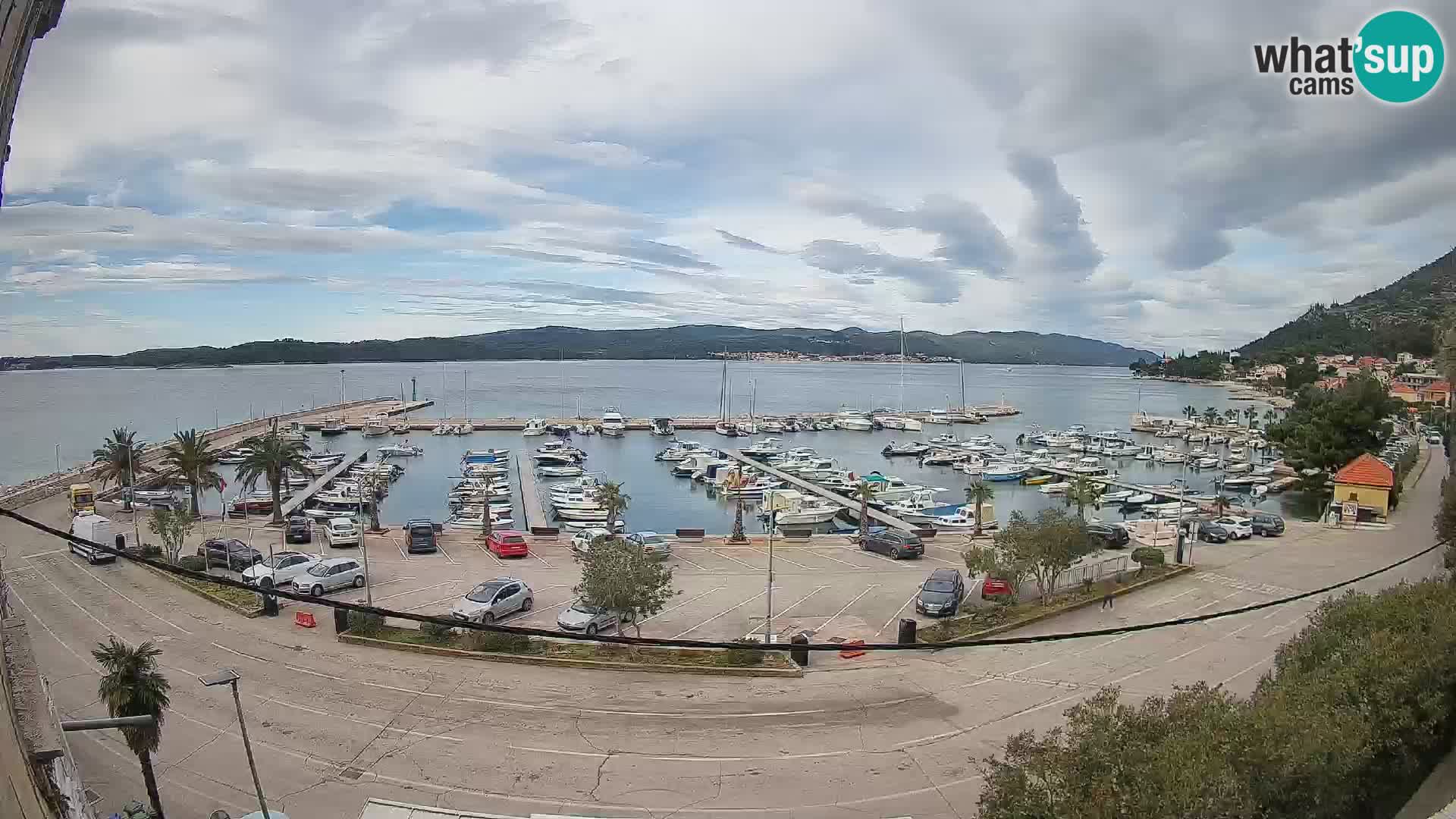 Webcam Orebić Riva – Ferry to Korčula Live