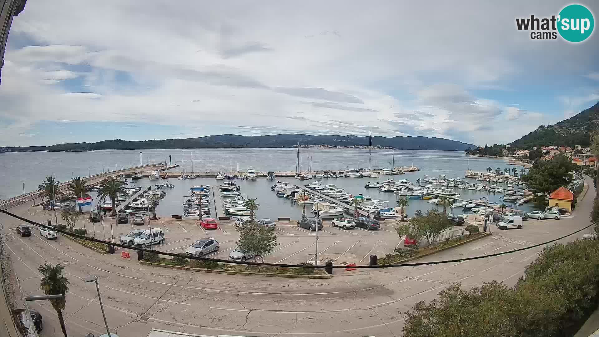 Webcam Orebić Riva – Ferry to Korčula Live