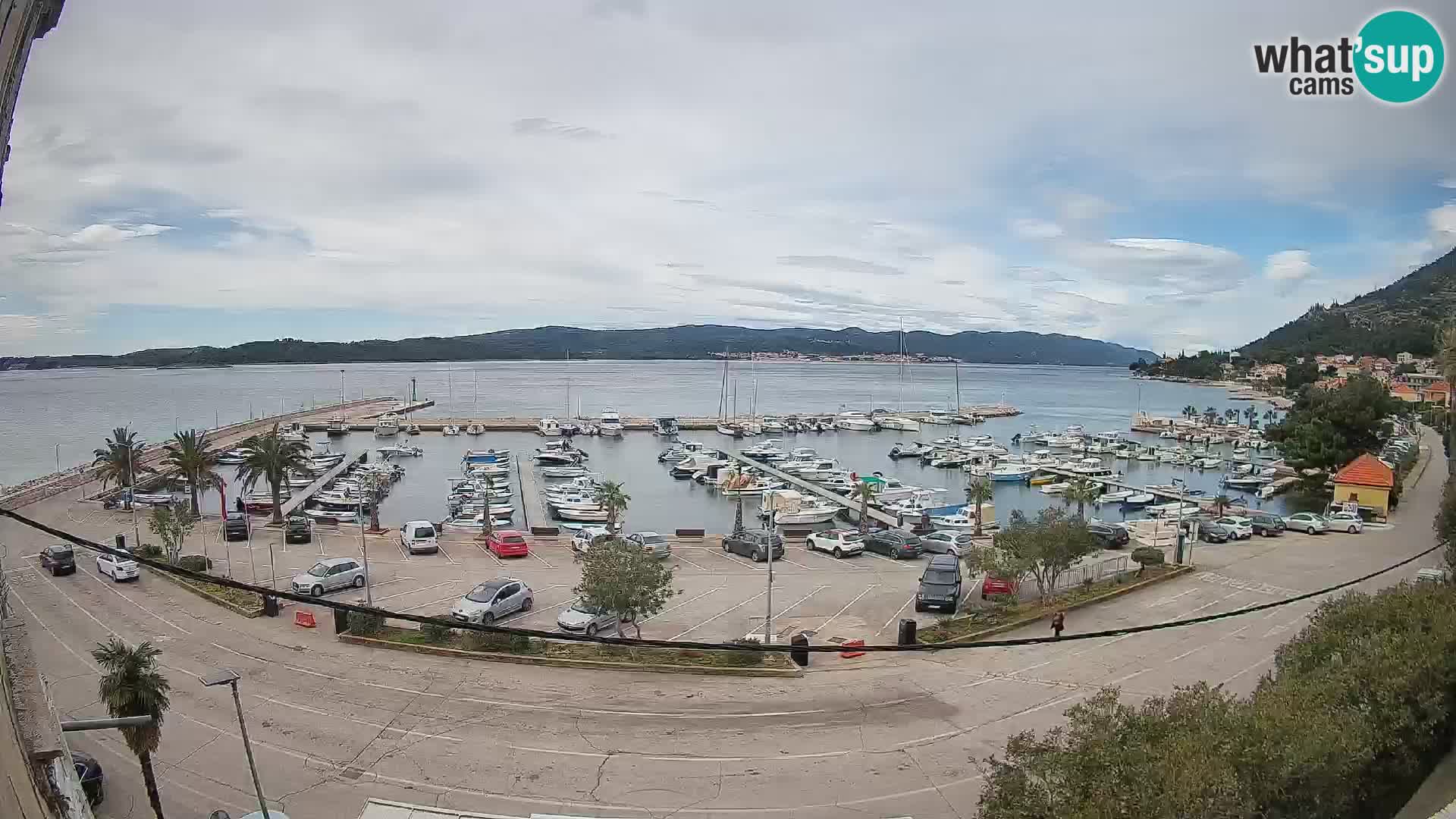 Webcam Orebić Riva – Ferry to Korčula Live