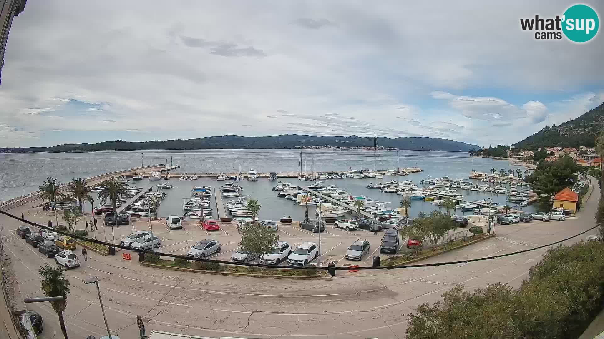 Webcam Orebić Uferpromenade – Fähre nach Korčula Live