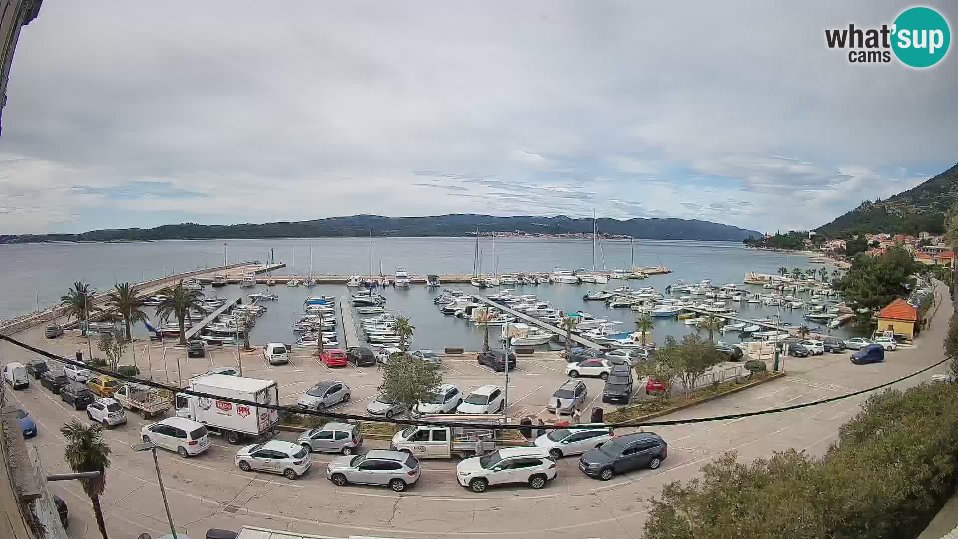 Webcam Orebić Riva – Ferry to Korčula Live