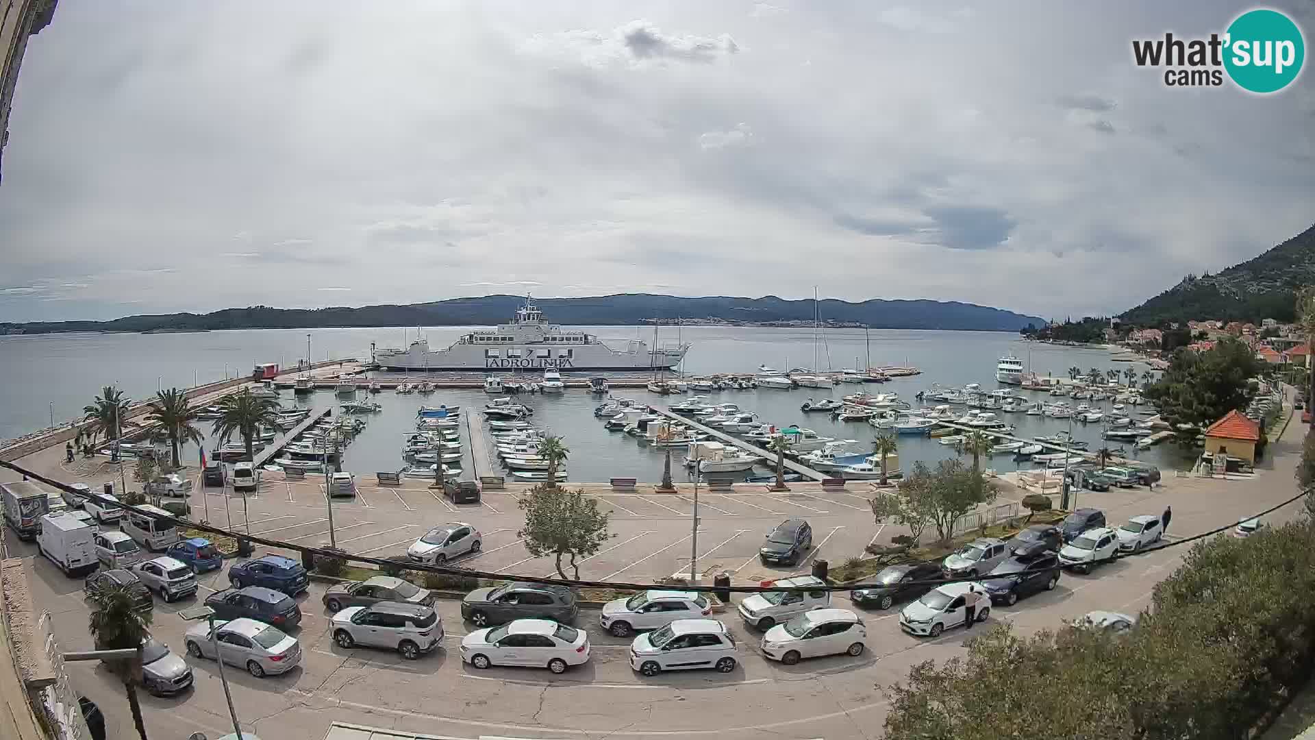 Webcam Orebić Riva – Ferry vers Korčula en direct