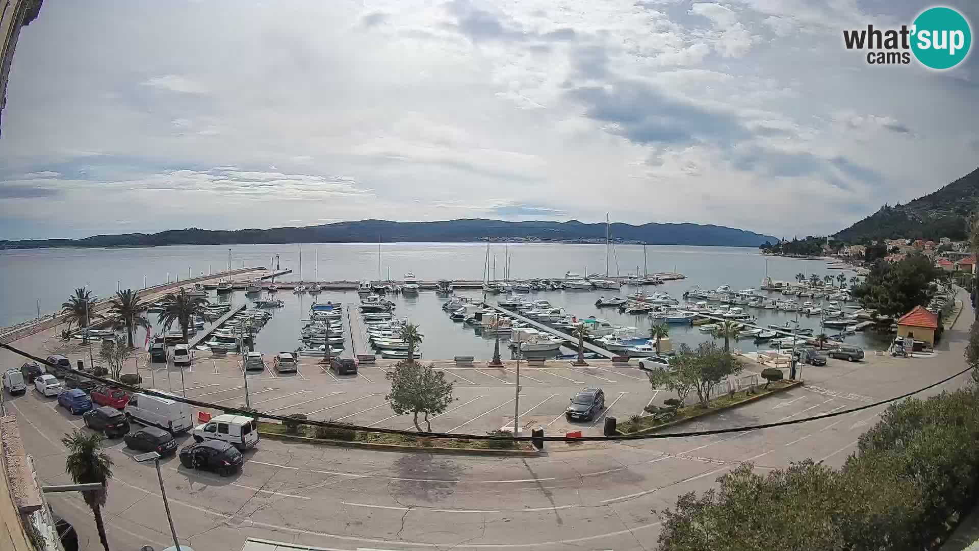 Webcam Orebić Riva – Ferry vers Korčula en direct