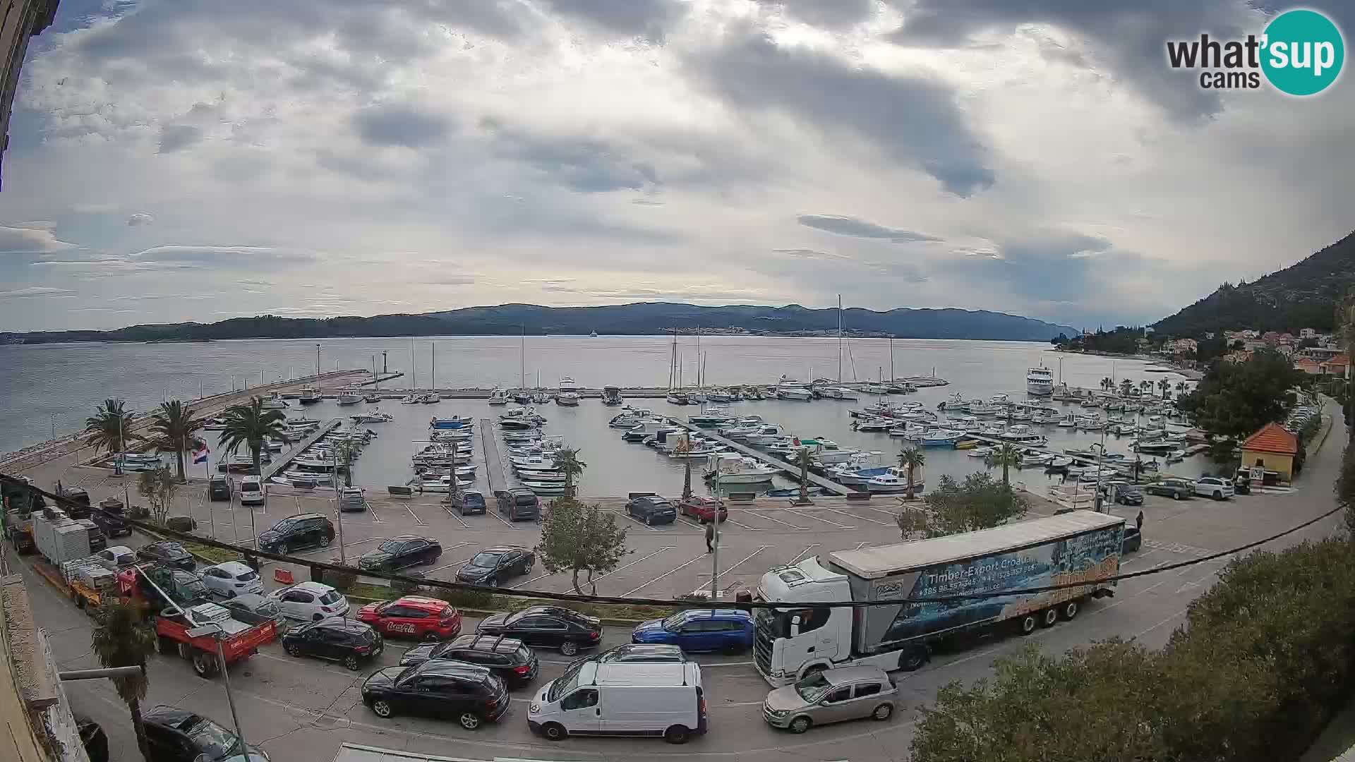 Webcam Orebić Riva – Ferry vers Korčula en direct
