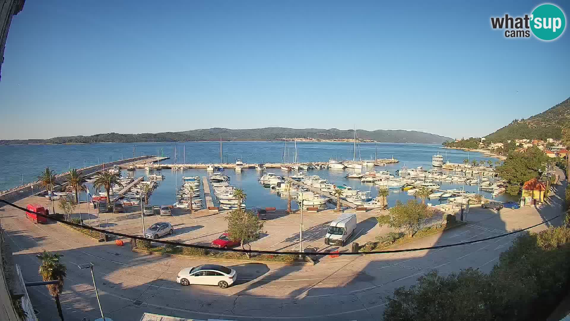 Webcam Orebić Uferpromenade – Fähre nach Korčula Live