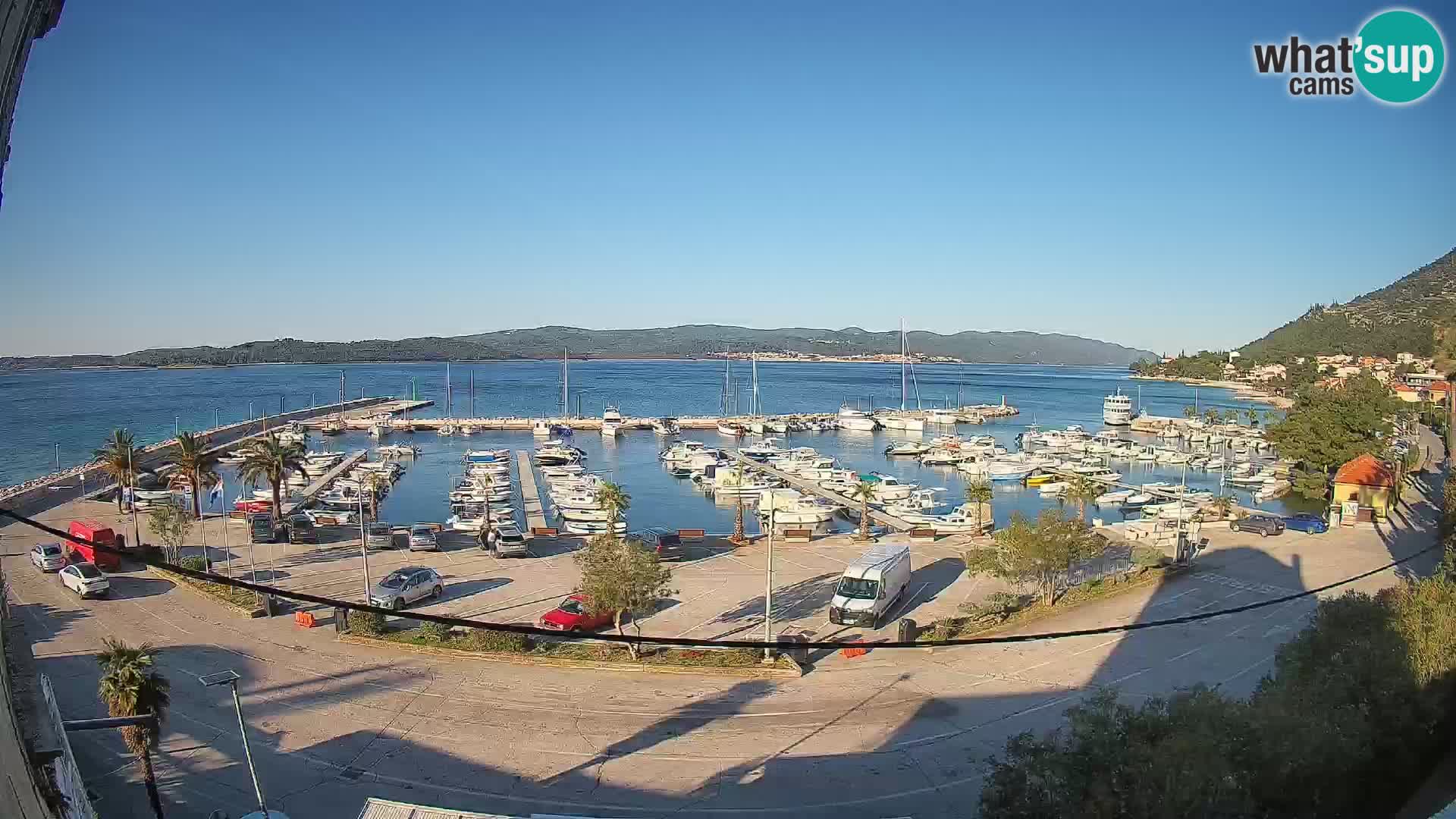 Webcam Orebić Riva – Ferry a Korčula en vivo