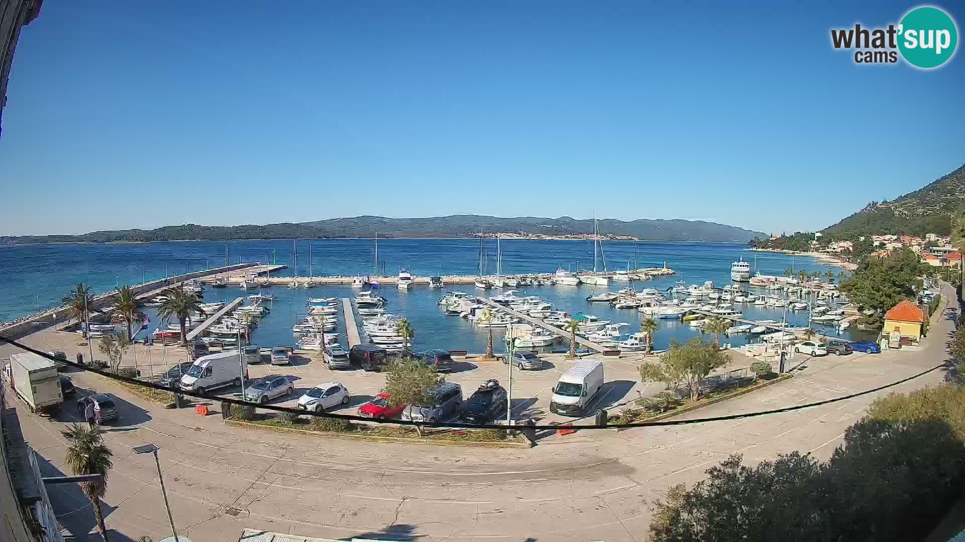 Webcam Orebić Riva – Ferry to Korčula Live