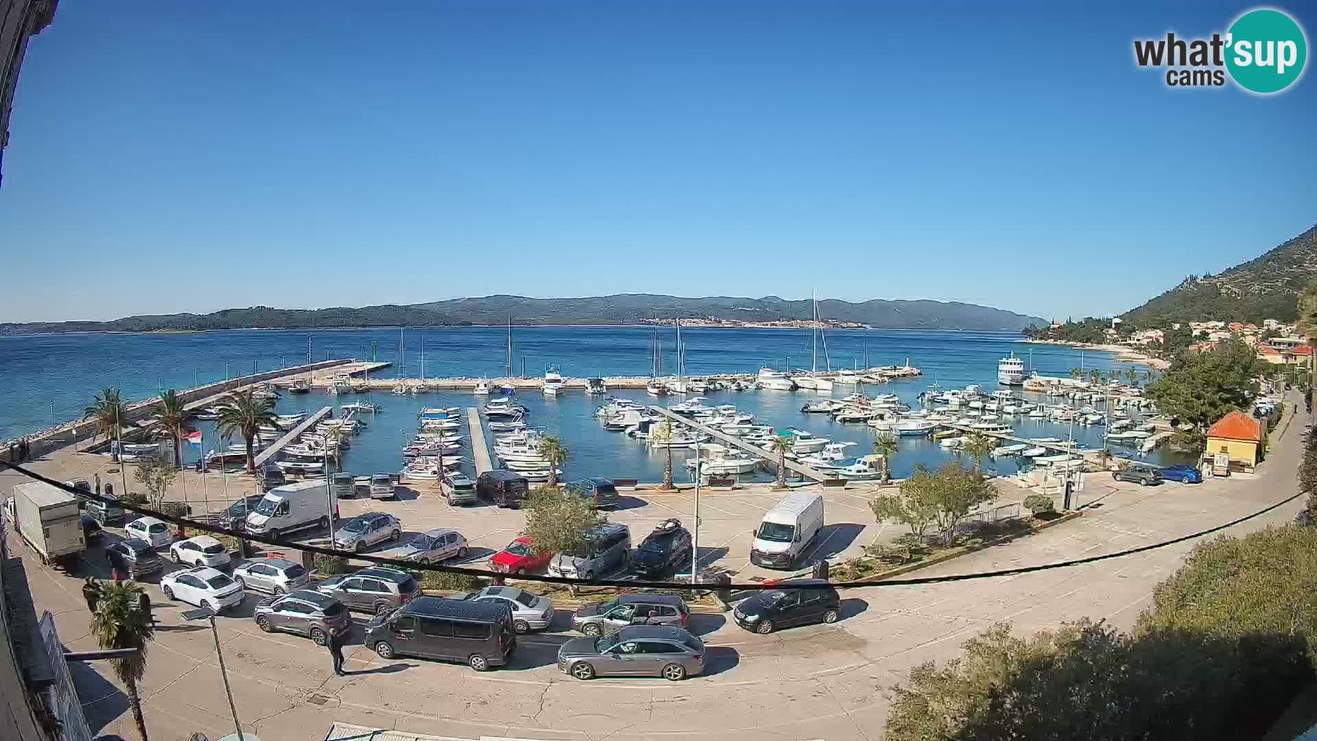 Web kamera Orebić Riva – Trajekt za Korčulu uživo