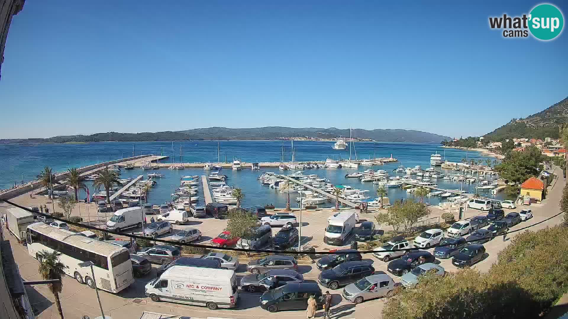 Webcam Orebić Riva – Ferry vers Korčula en direct