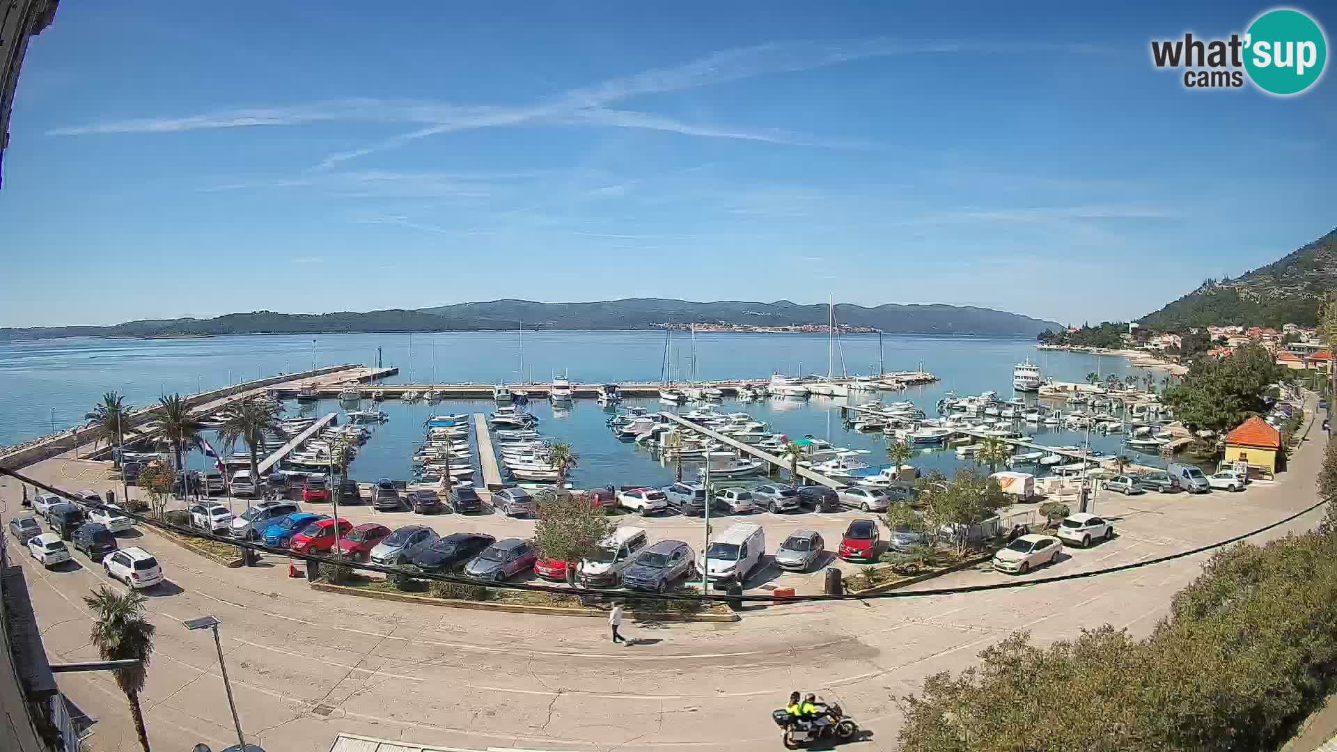 Web kamera Orebić Riva – Trajekt za Korčulu uživo