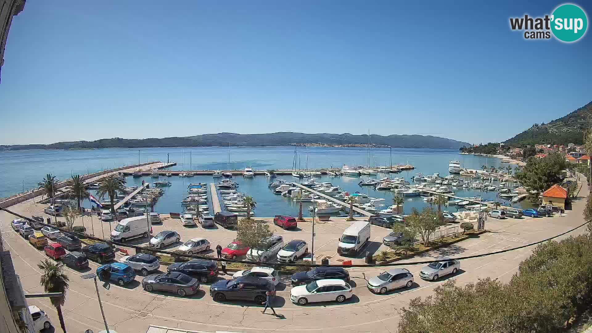 Webcam Orebić Riva – Ferry to Korčula Live