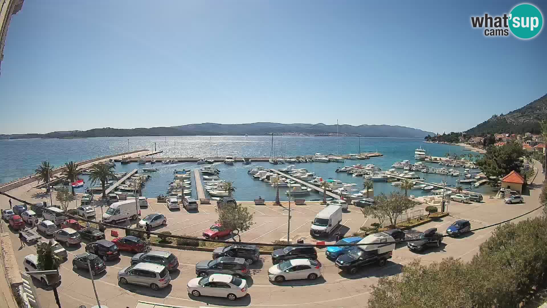 Webcam Orebić Riva – Ferry to Korčula Live