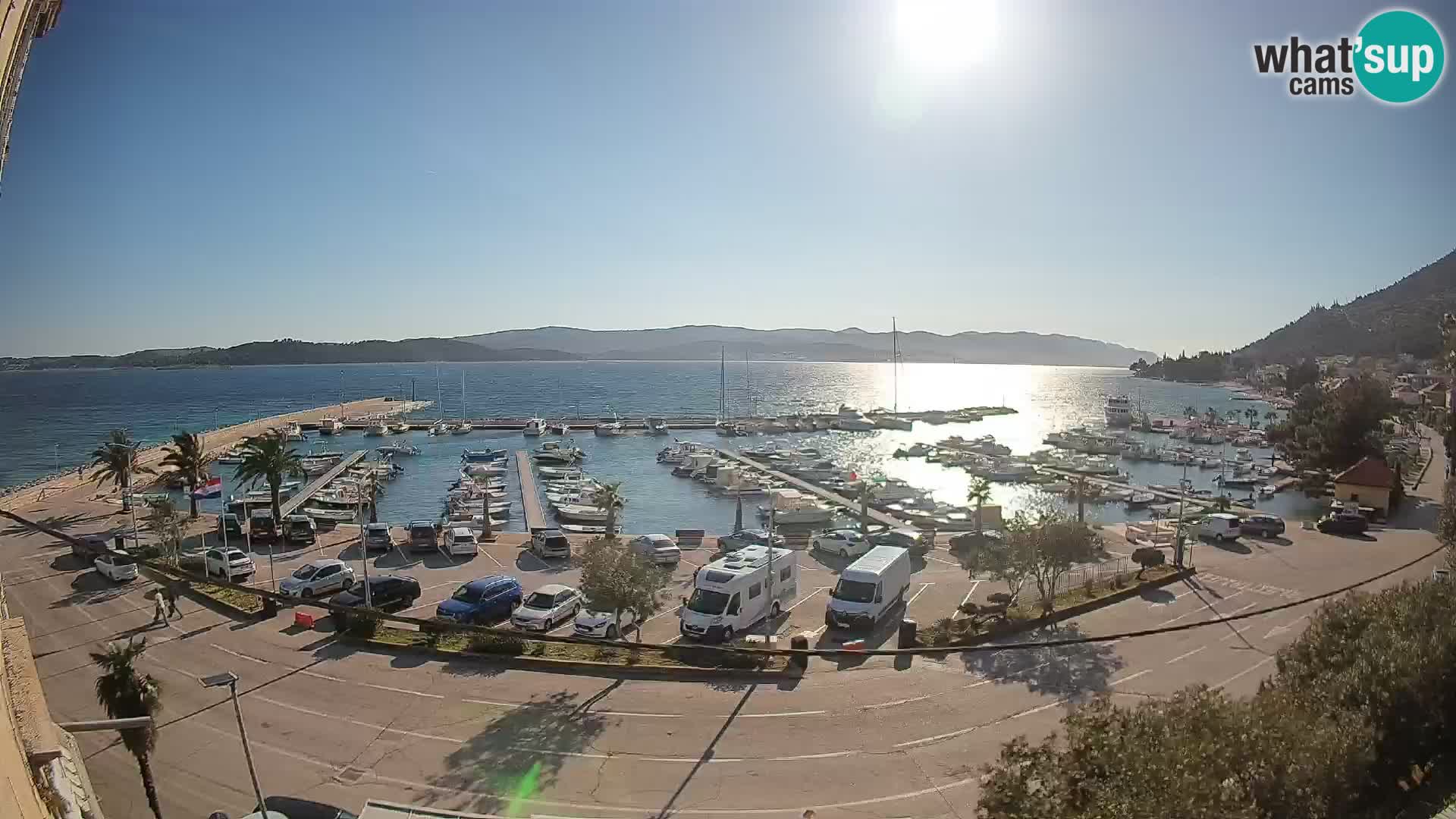 Webcam Orebić Riva – Ferry a Korčula en vivo