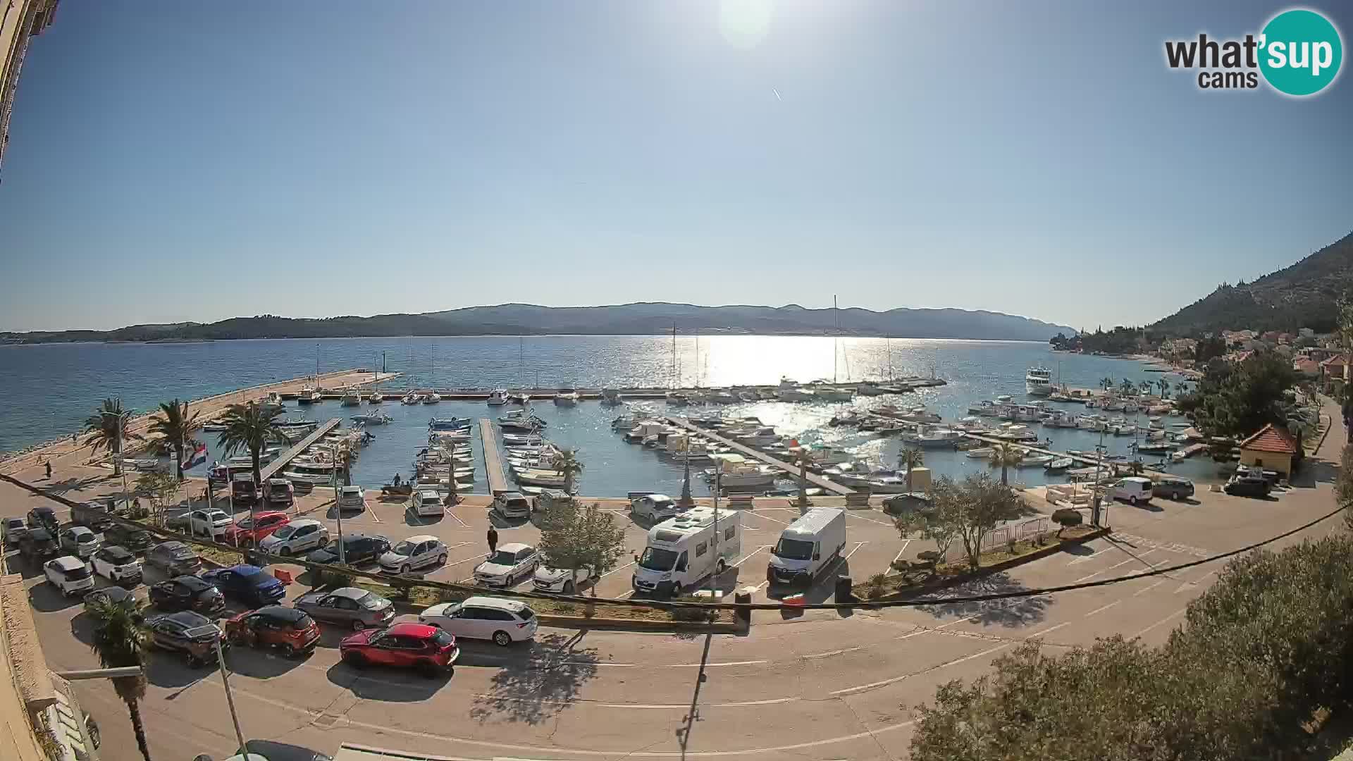 Webcam Orebić Riva – Ferry to Korčula Live